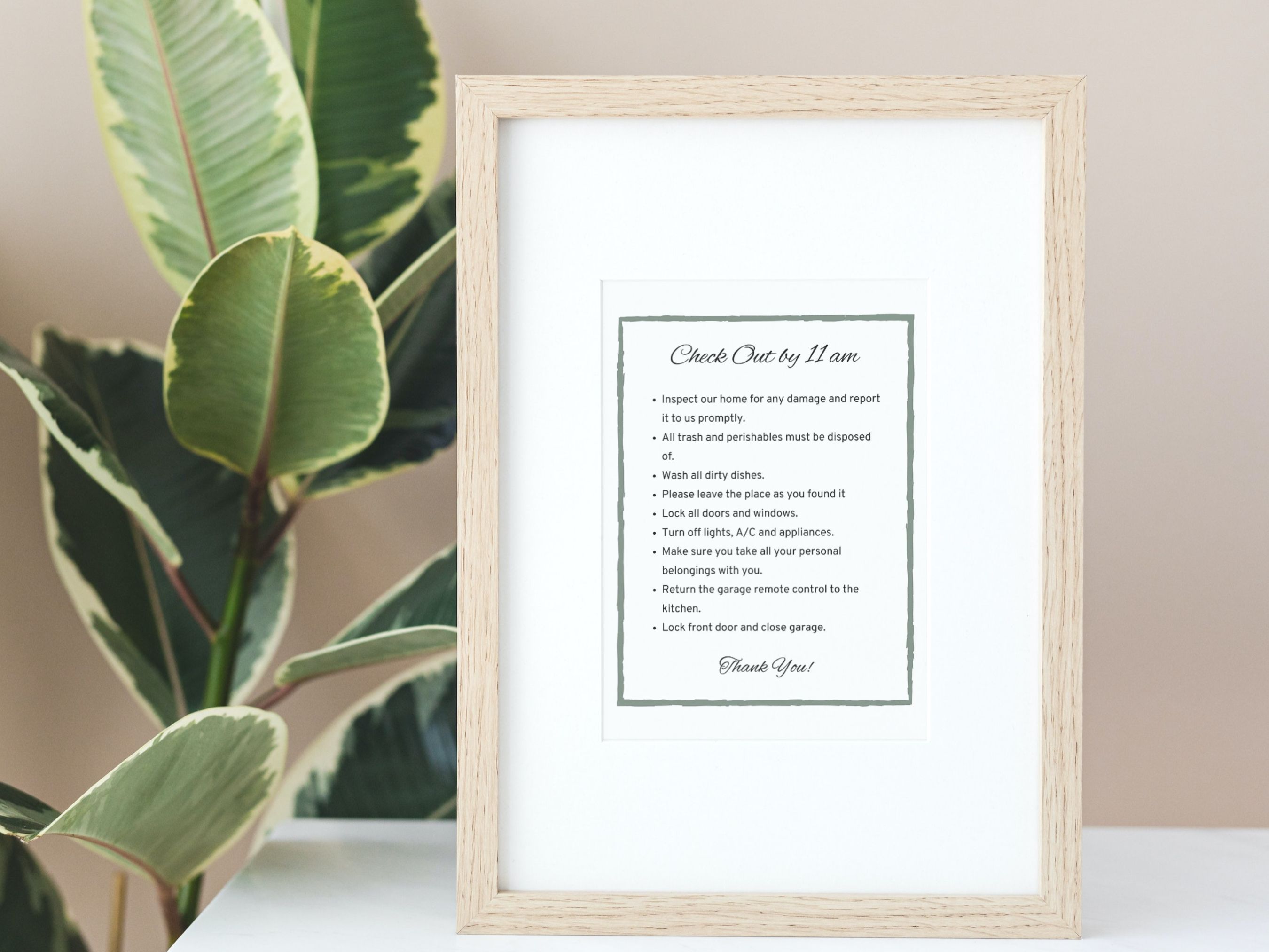 Vacation rental sign