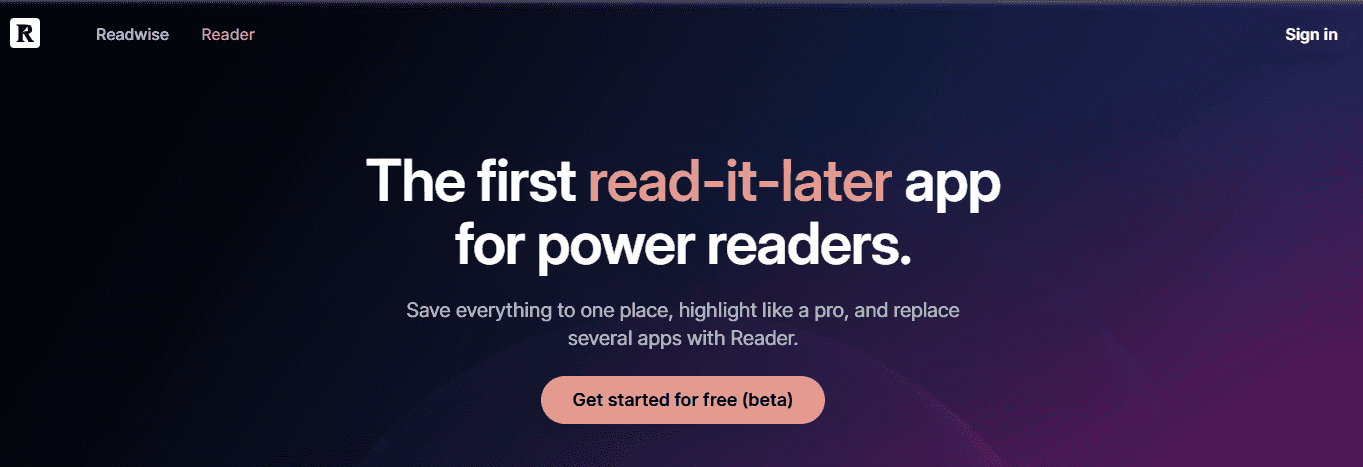 Readwise Reader&nbsp;