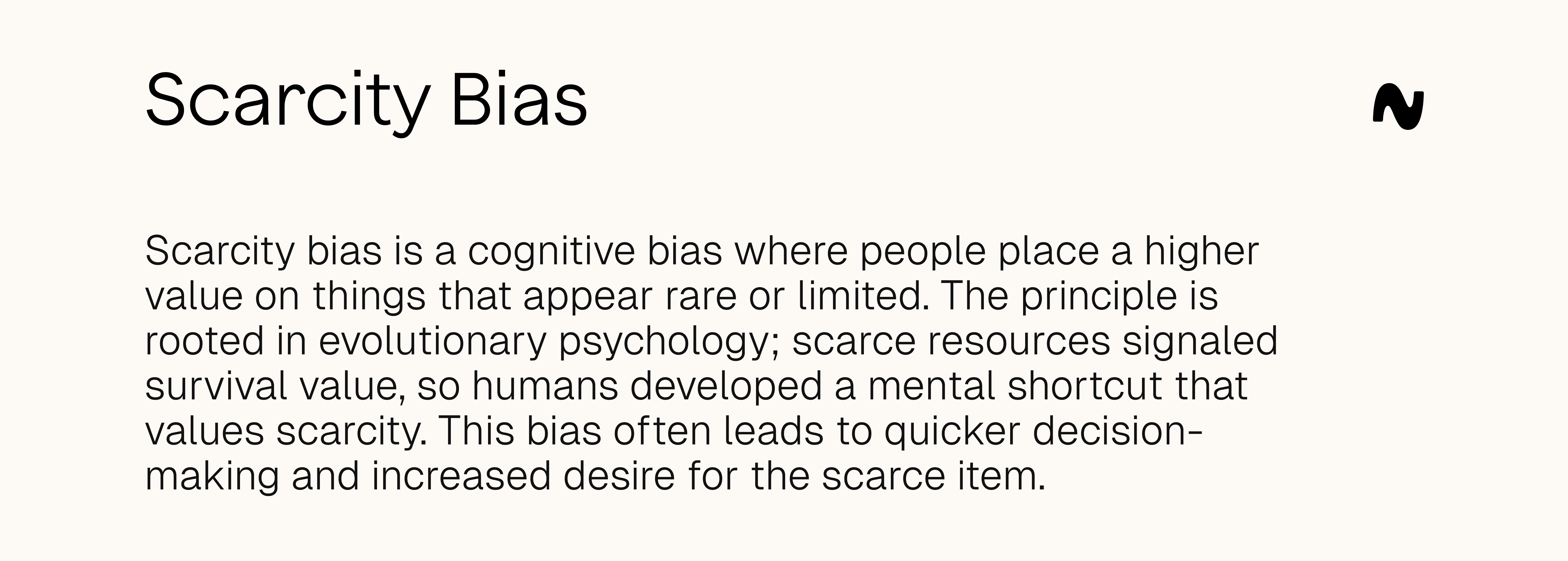 Scarcity bias definition