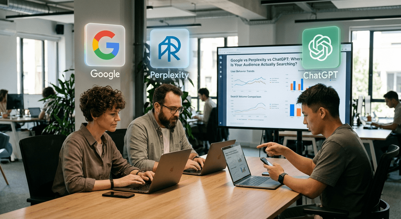 Google vs Perplexity vs ChatGPT: Where Is Your Audience Actually Searching? | Aetrix