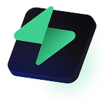 Logotipo Supabase de tecnologia com uma seta estilizada e um design circular nas cores verde e preto.