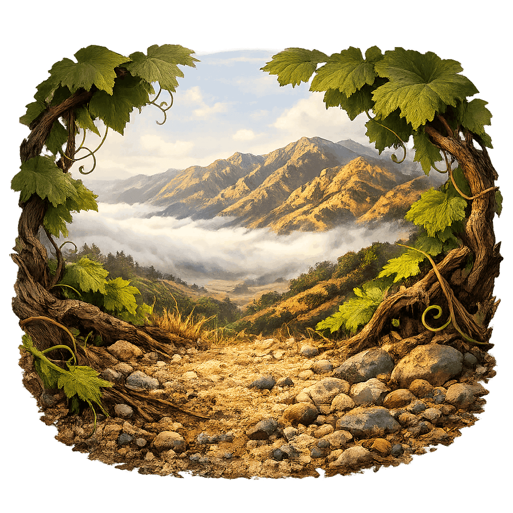 Detailed graphic of the Monterey wine region.