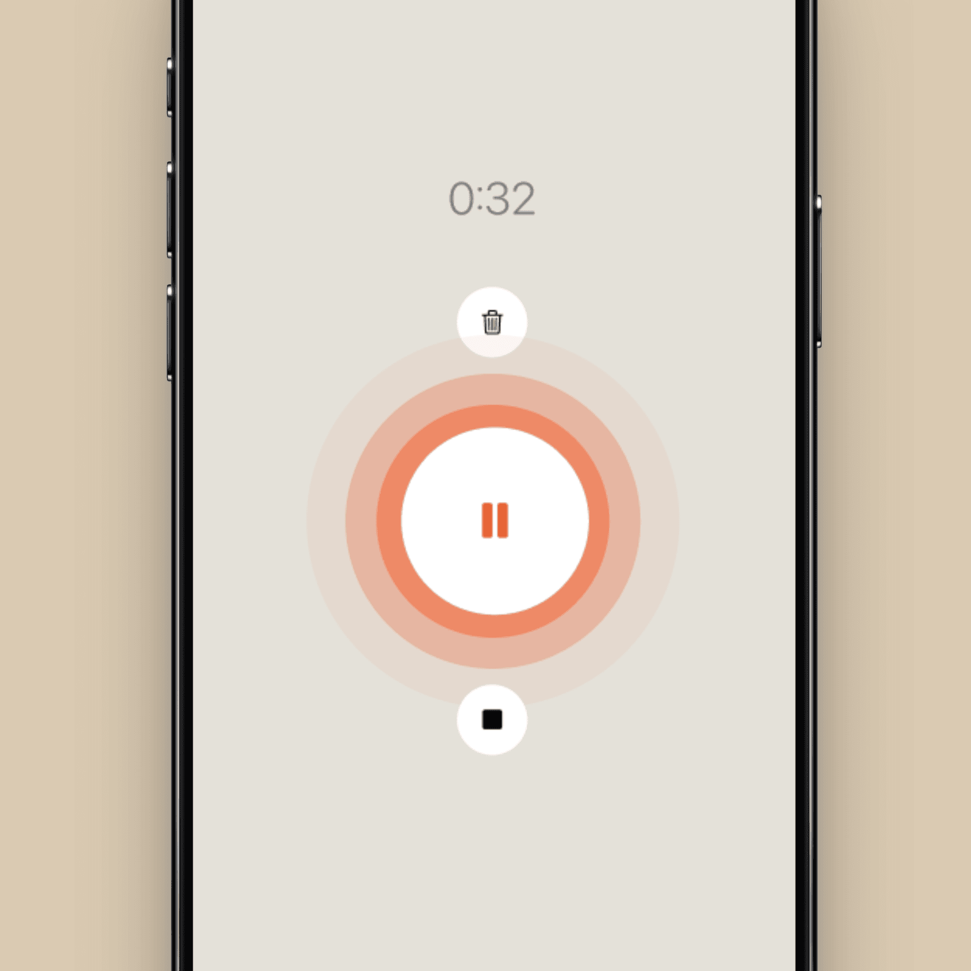 Person casually recording a voice note while relaxing