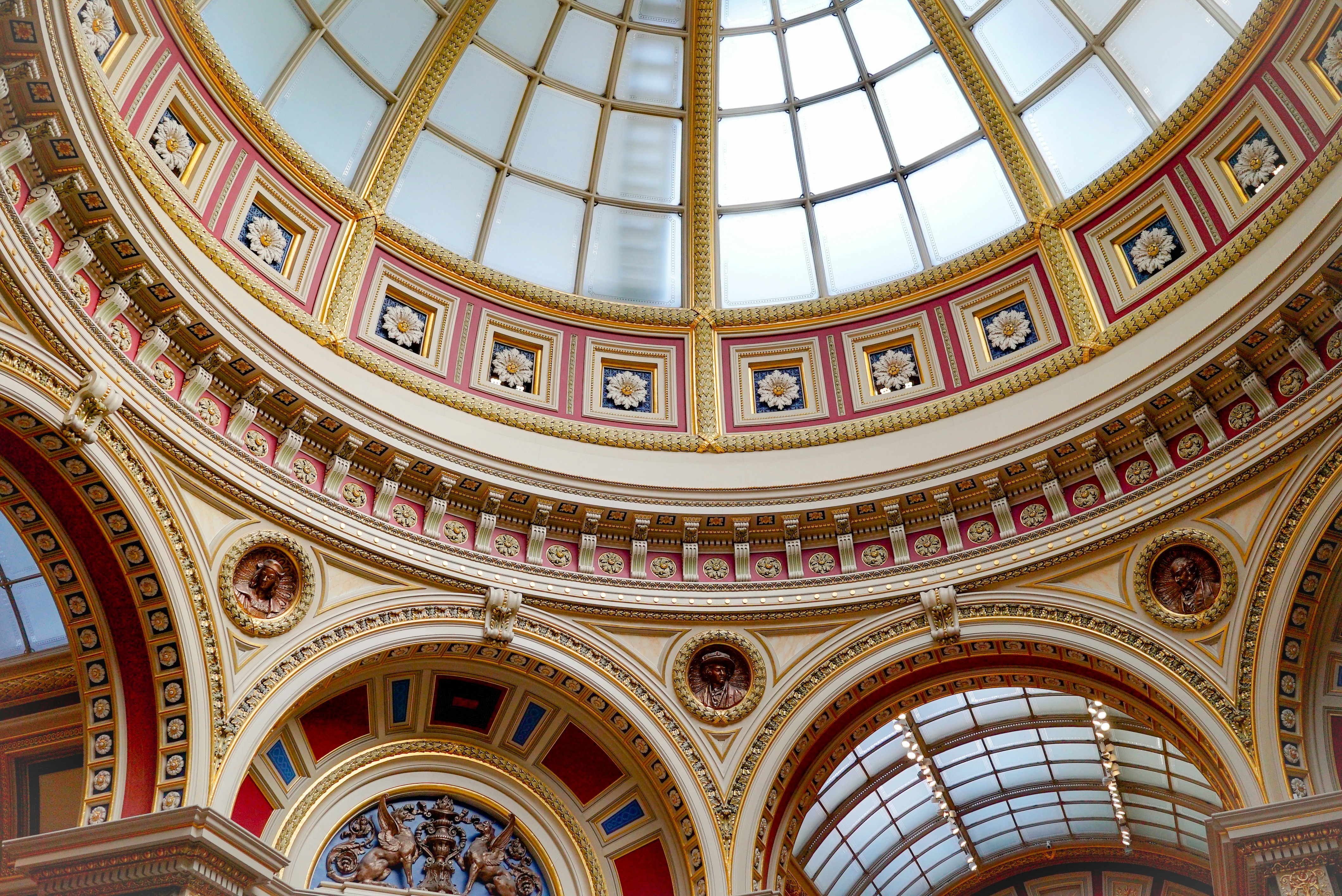 An ornate archway as an archetectural feature within the National Gallery