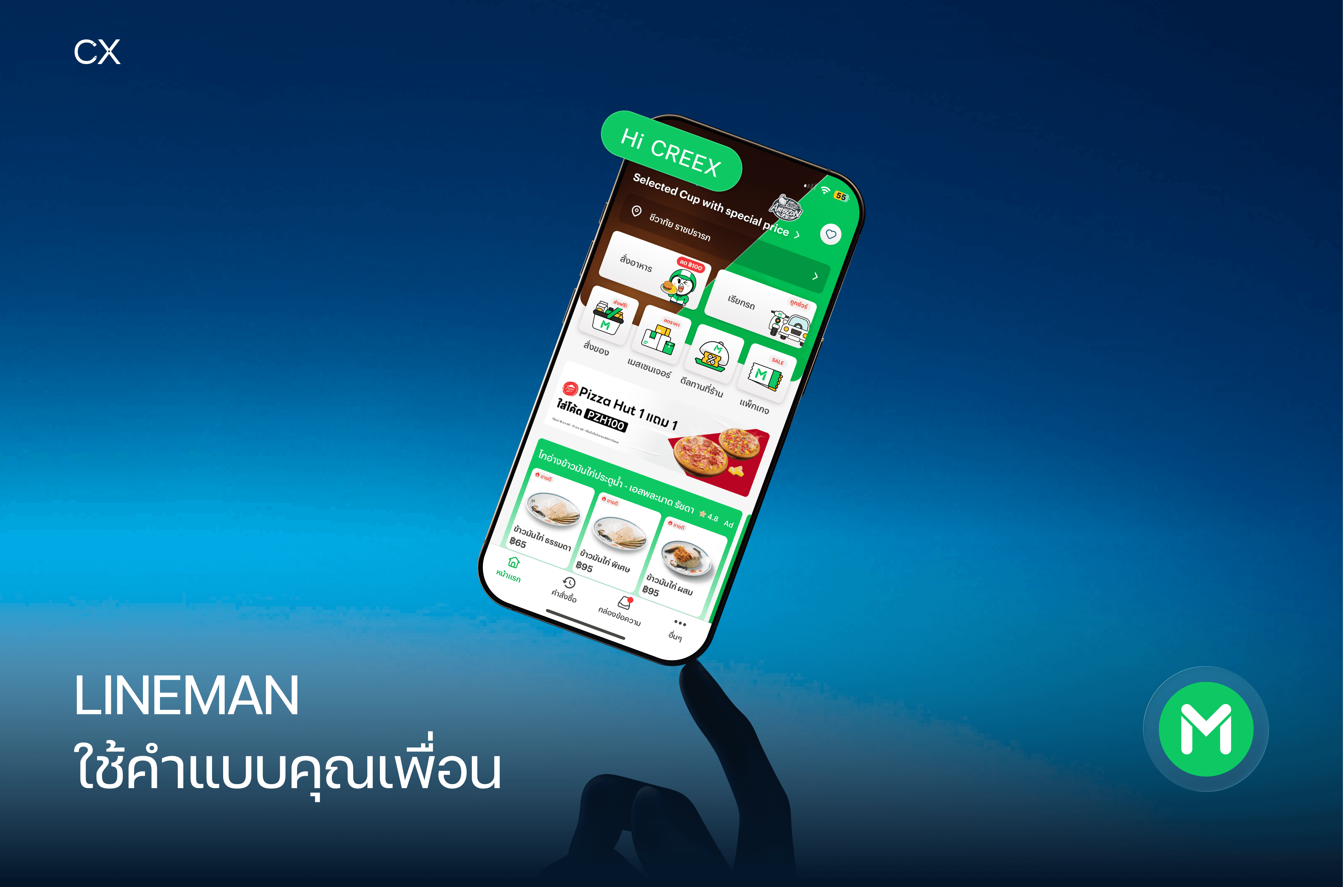 website interface