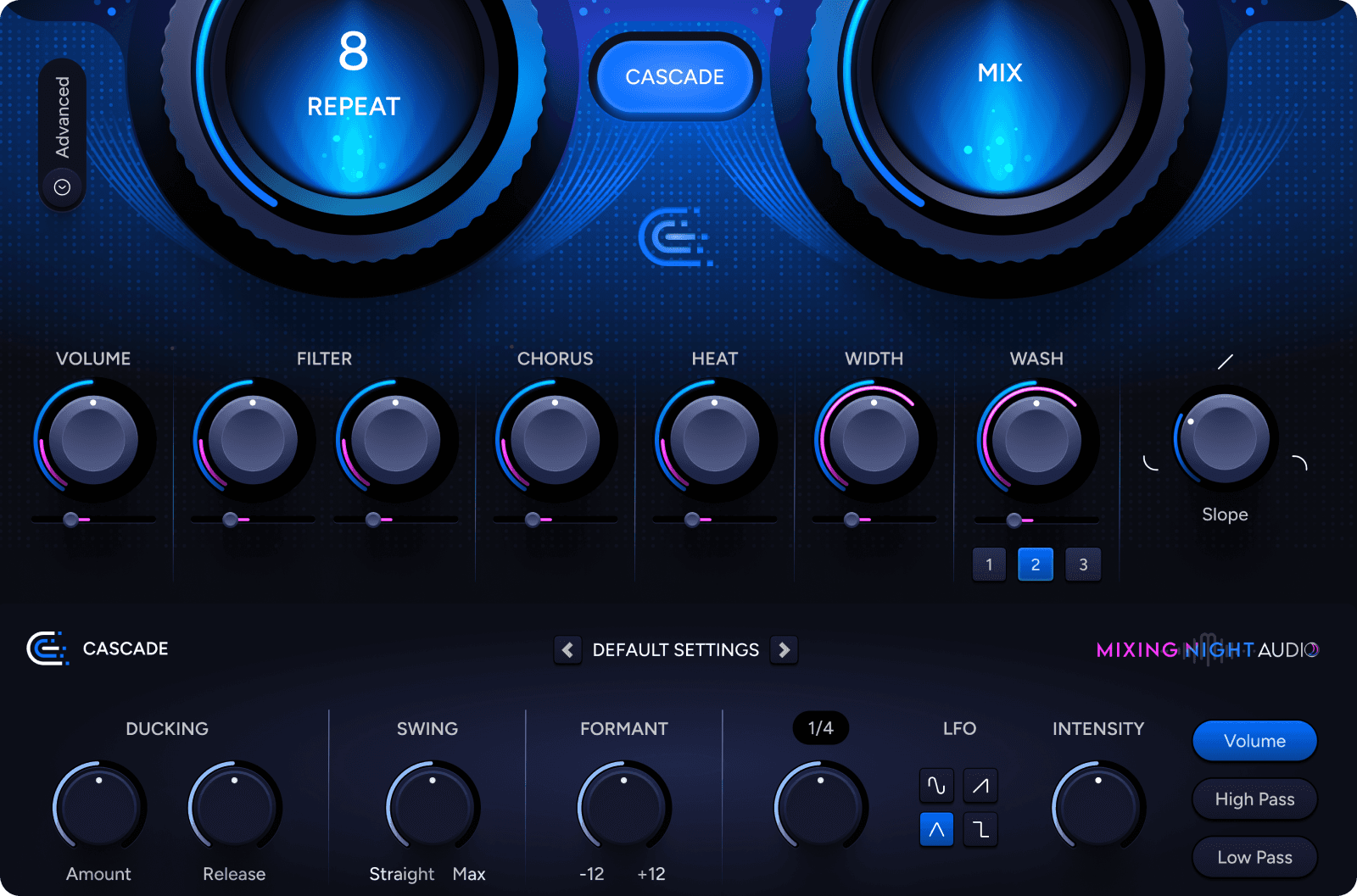 Image of CASCADE GUI bottom dials