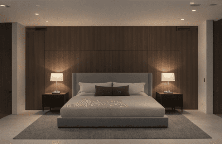 bedroom for Modern house in California desert