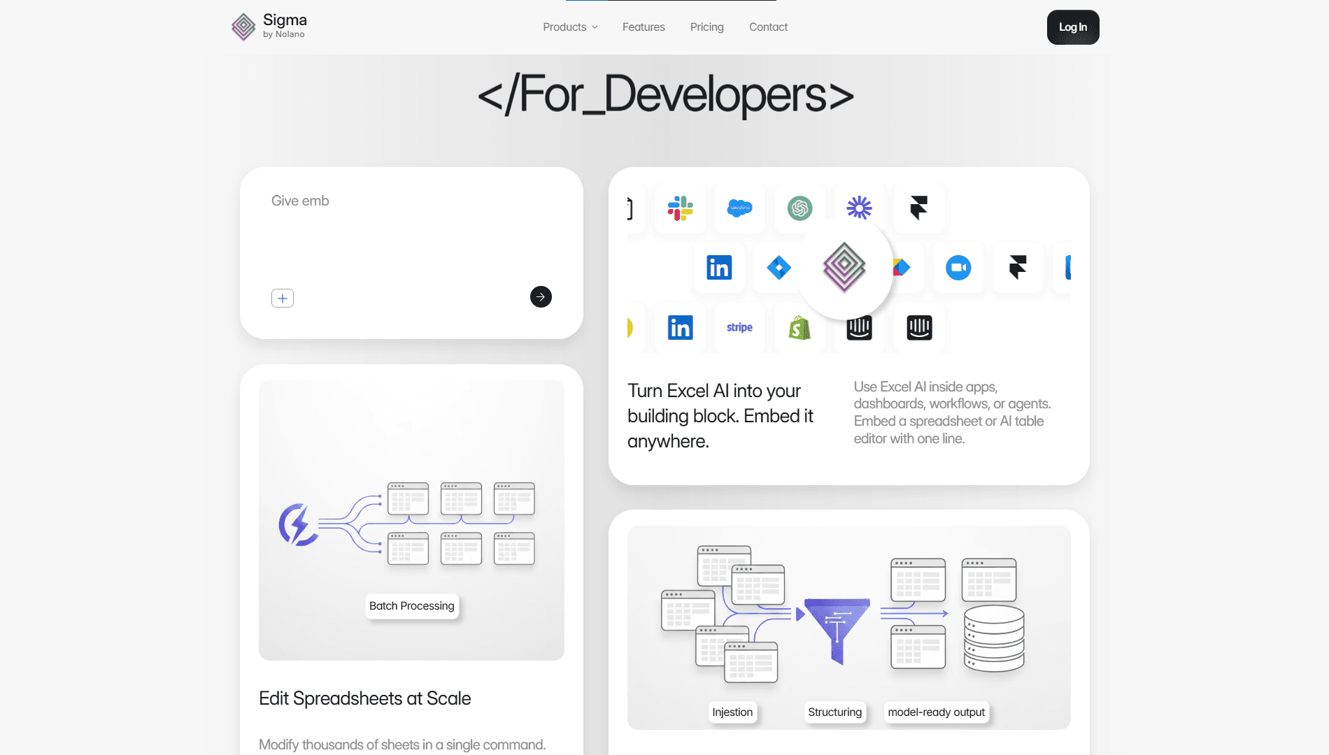 Audience split: Analysts and developers require different messaging. This section reframes the product as a platform, not just a tool.