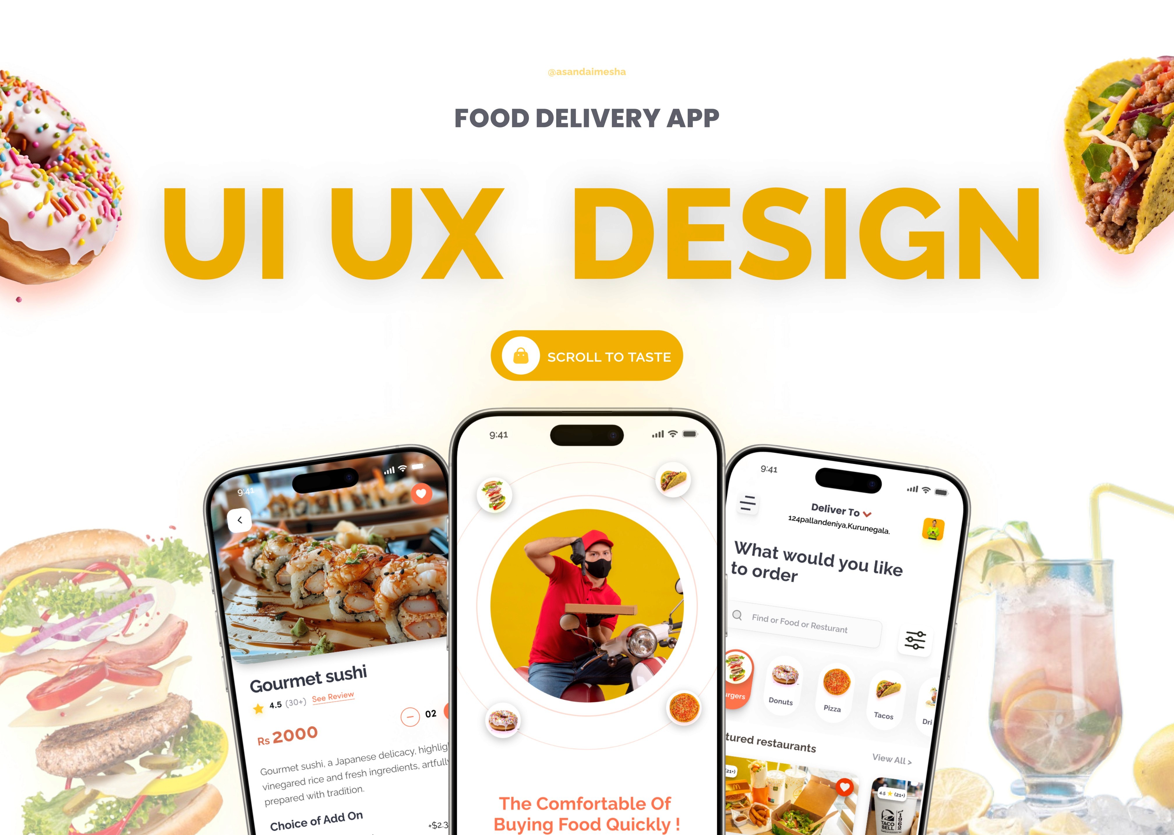 Food App is my newest ui ux design.This design i created by using some inspirations from dribble.