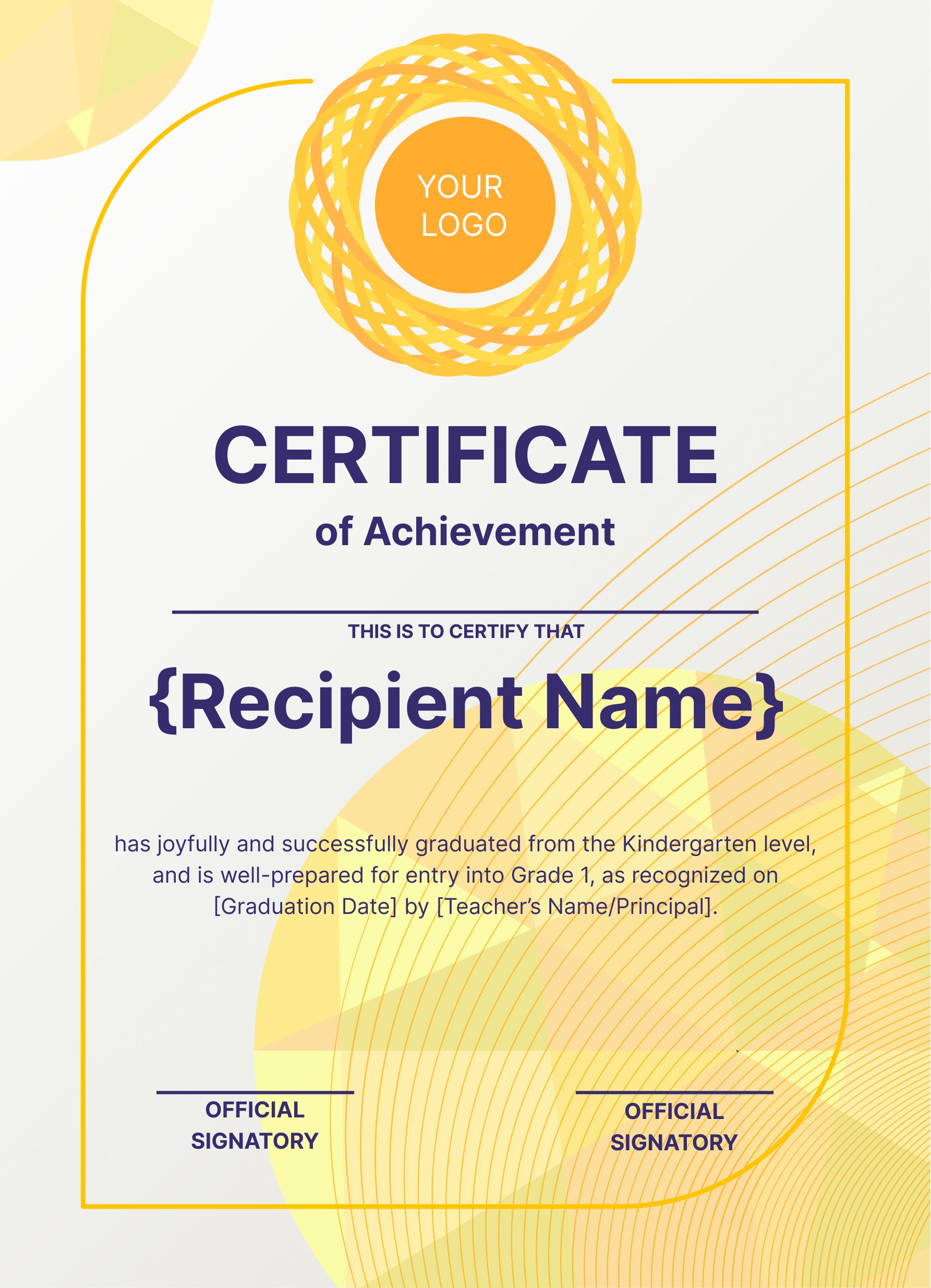 Wauld - Modern and Elegant academic achievement certificate template
