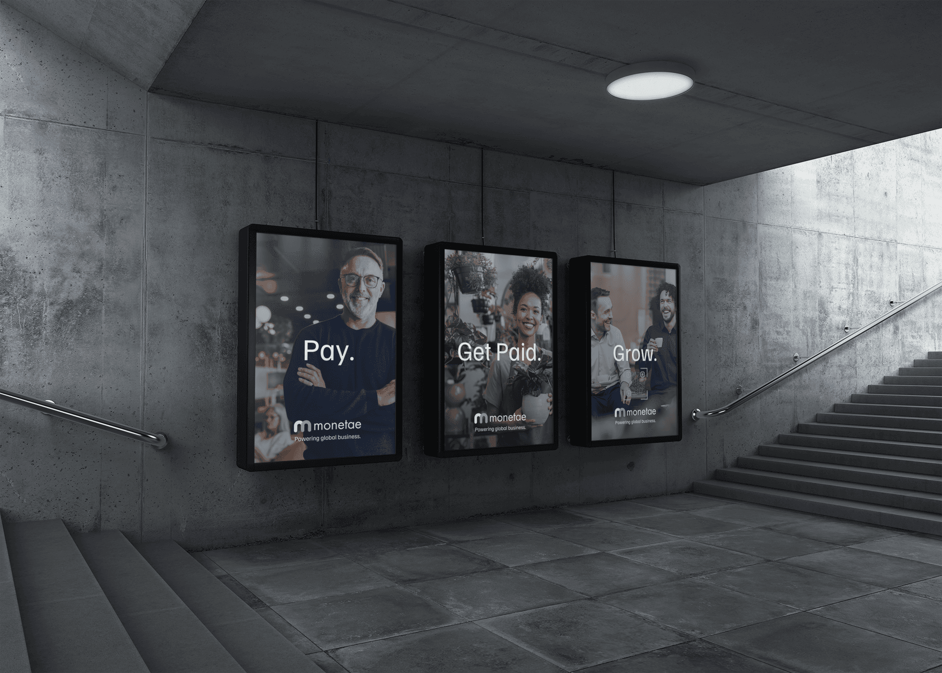 Monetae Advertising Billboard Canary Wharf