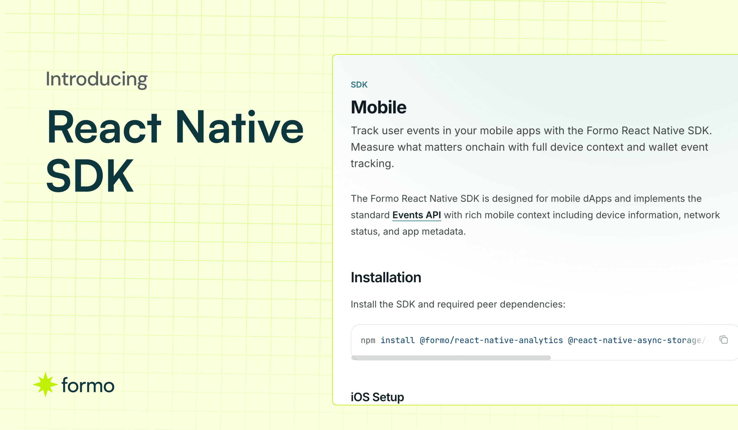 React Native SDK and Chart Templates