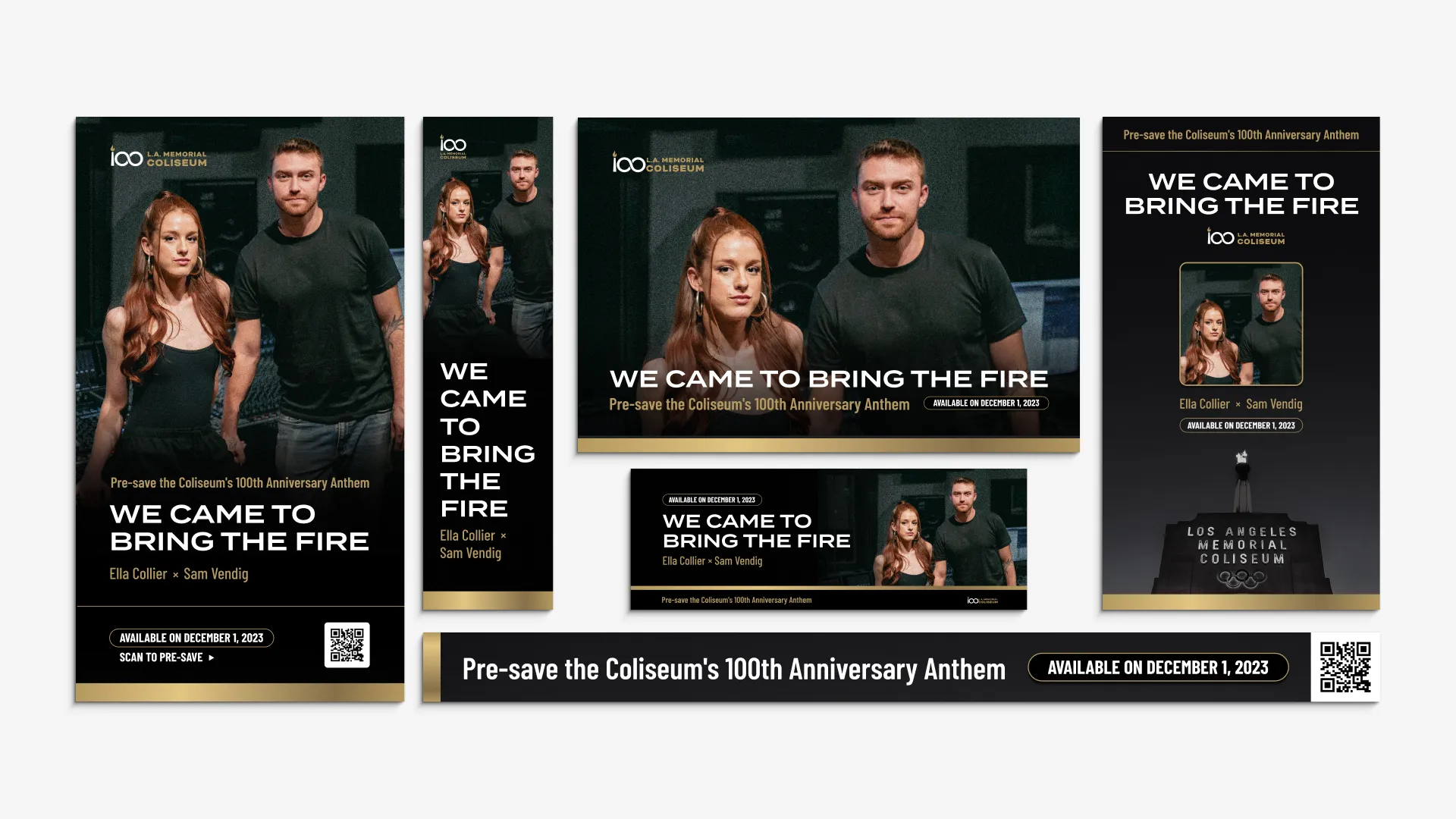 Pre-release advertisements for "We Came to Bring the Fire."