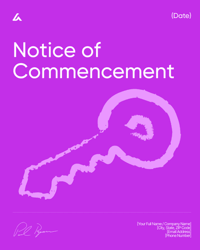 Notice of Commencement