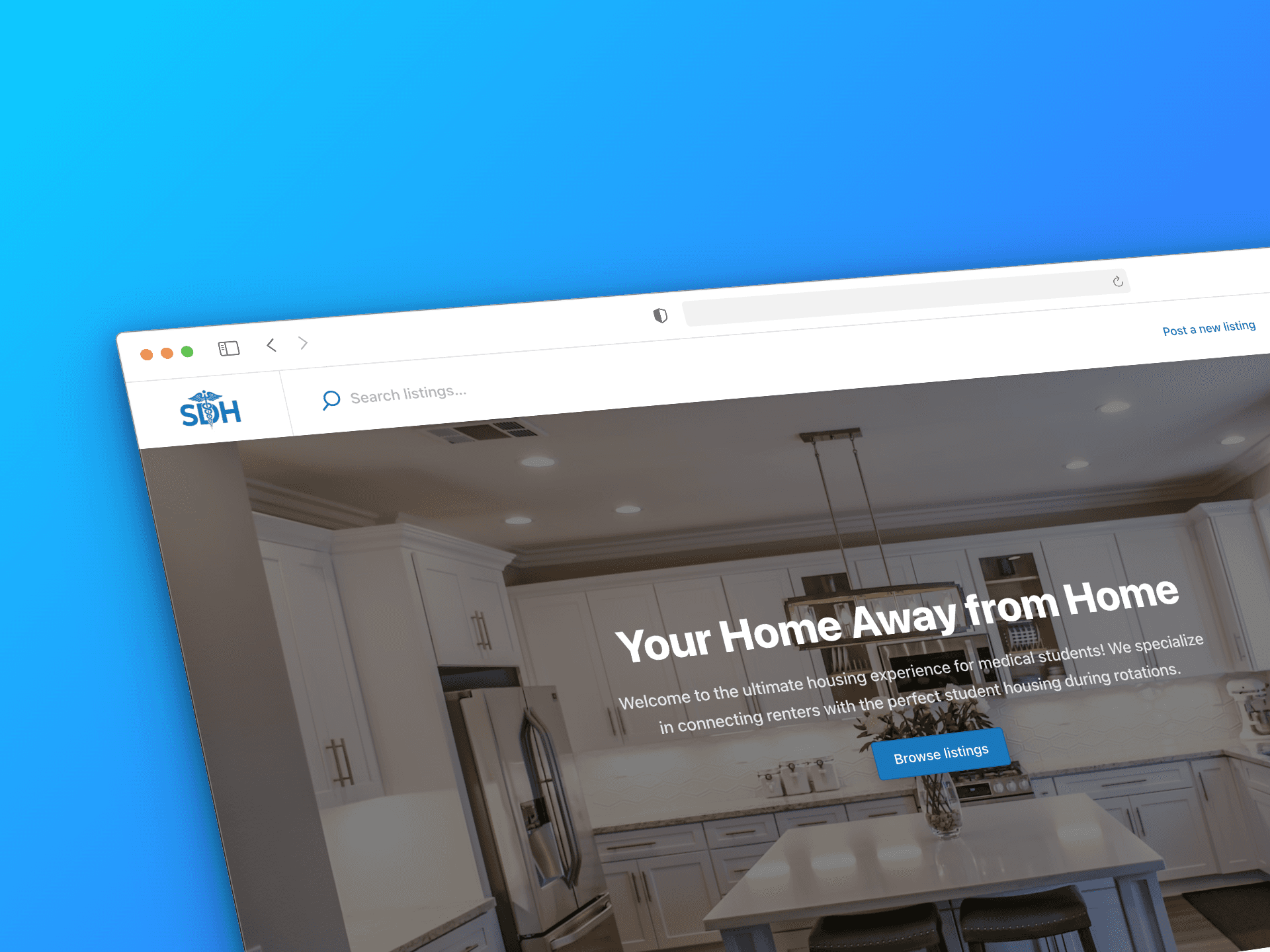 Student Doctor Housing Mockup