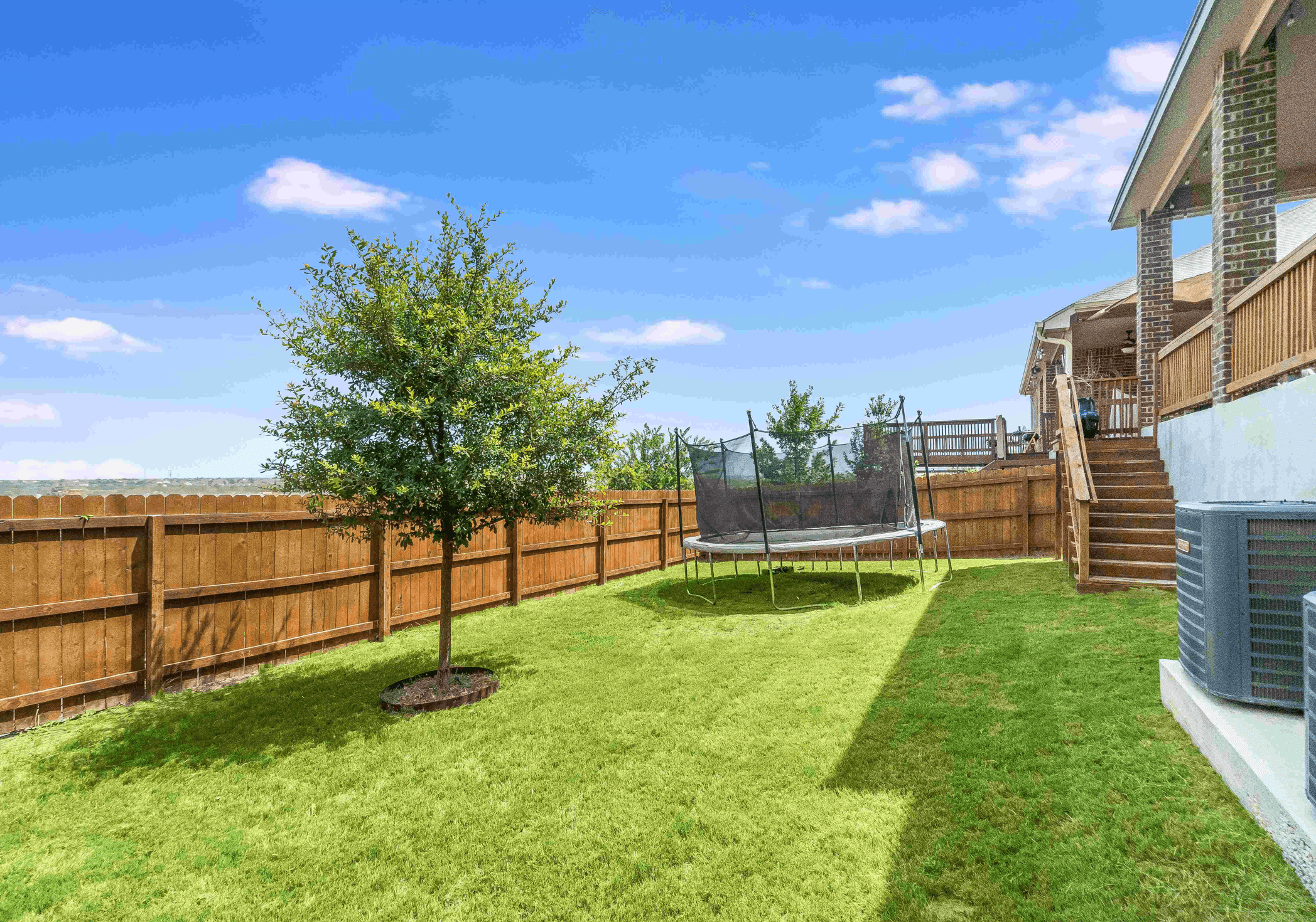 wood privacy fence