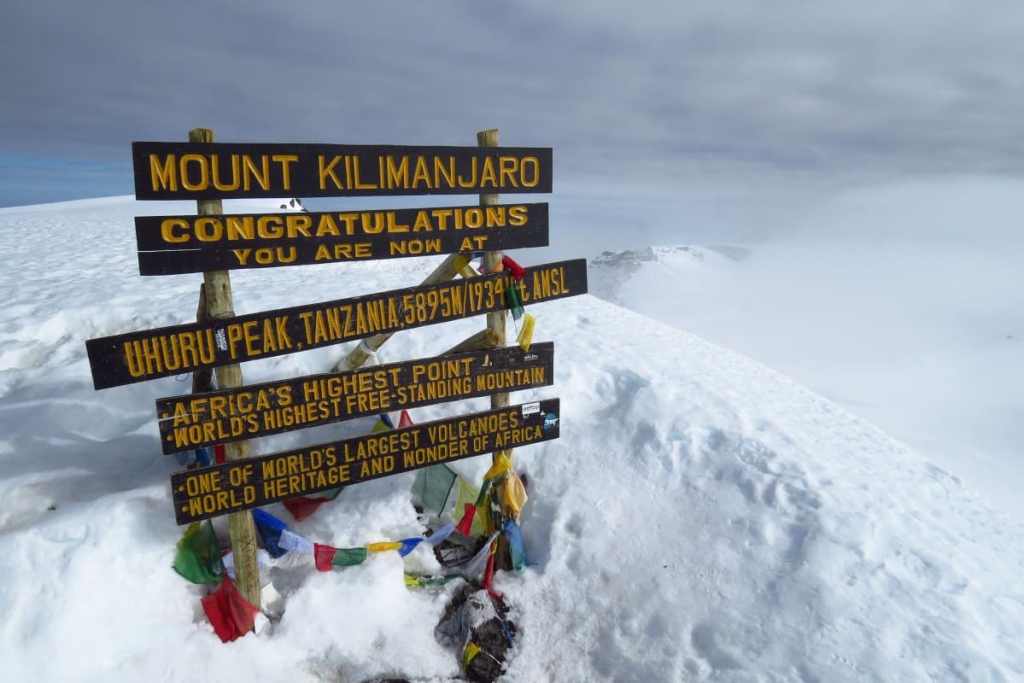 Kilimanjaro Summit Sign