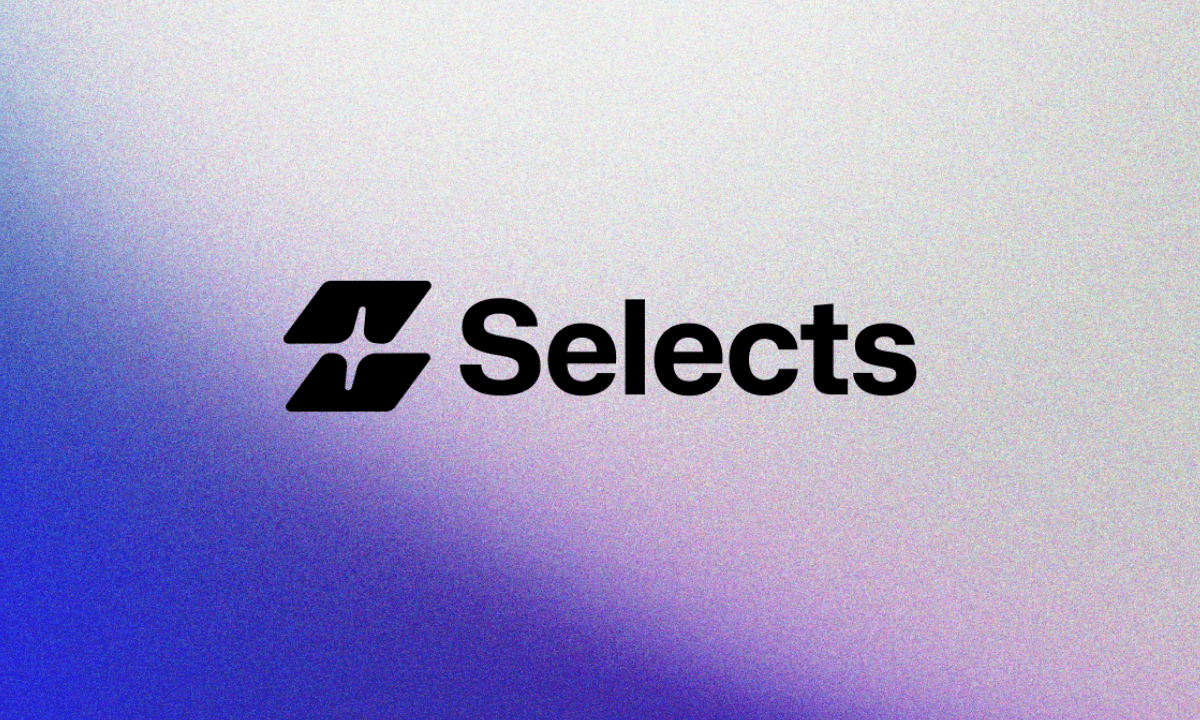 Selects logo on a soft gradient background representing AI automation for long-form video editing.”