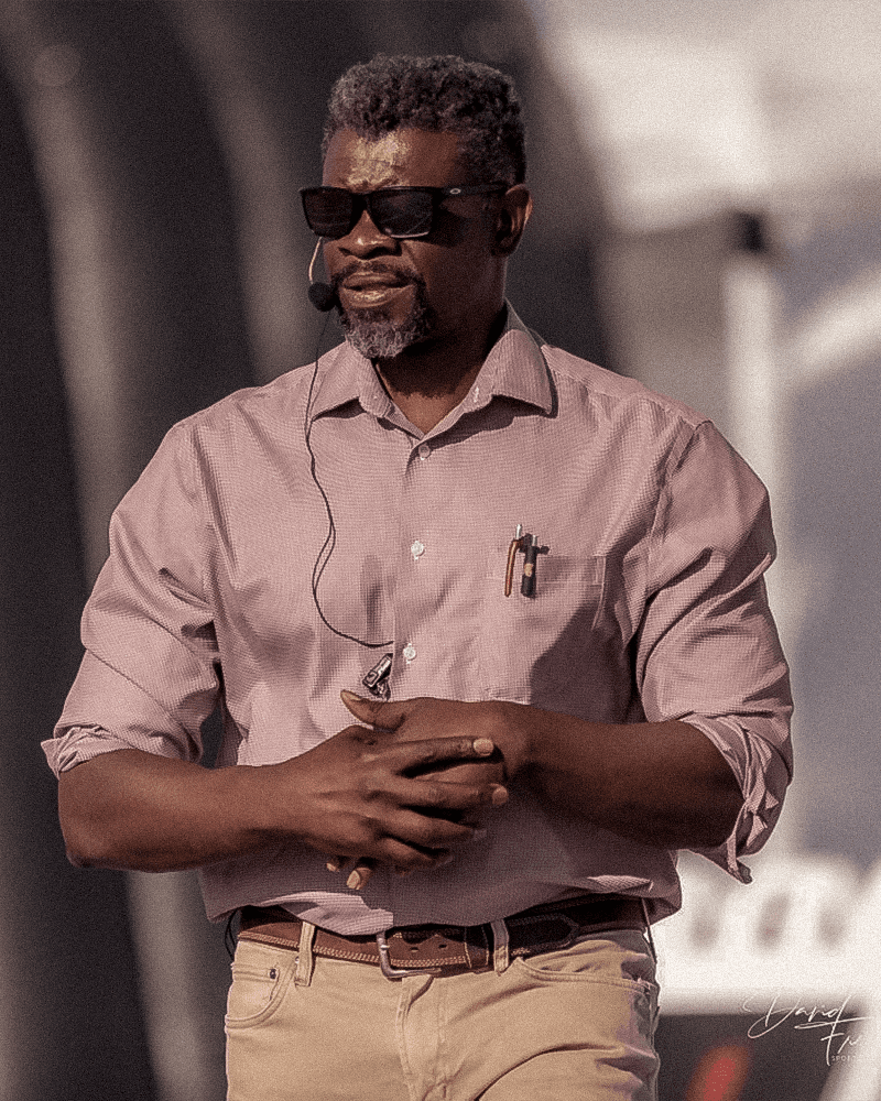 A majestic lion with a full mane stares intensely forward.