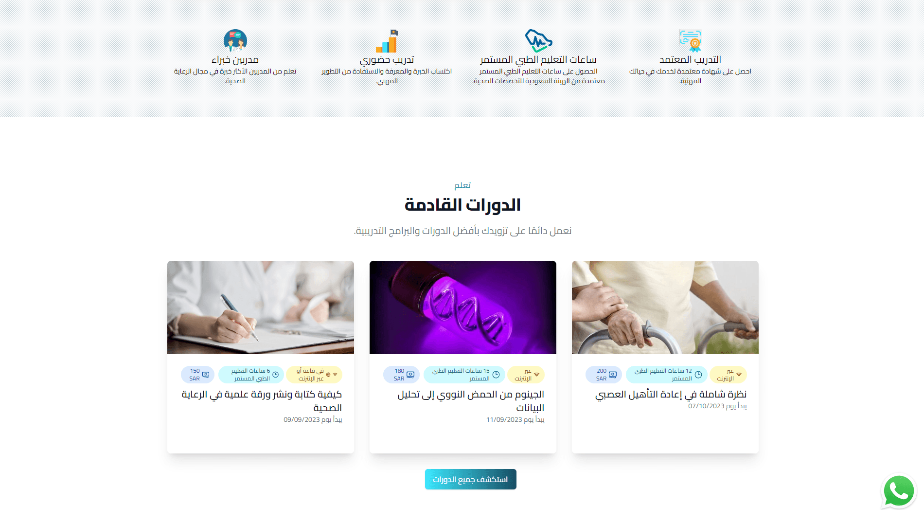 List of courses