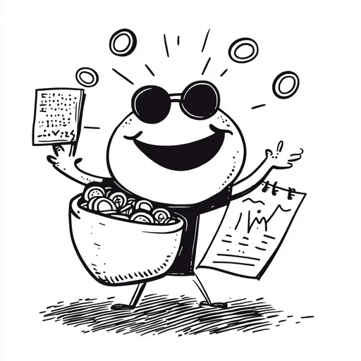 A smiling robot standing next to a stack of papers and a clipboard, indicating organization, planning, or productivity.
