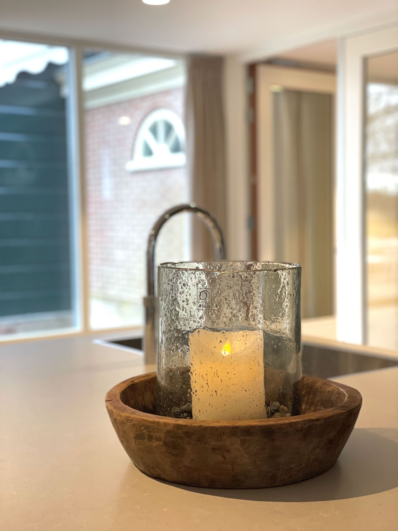 windlicht in keuken styling 