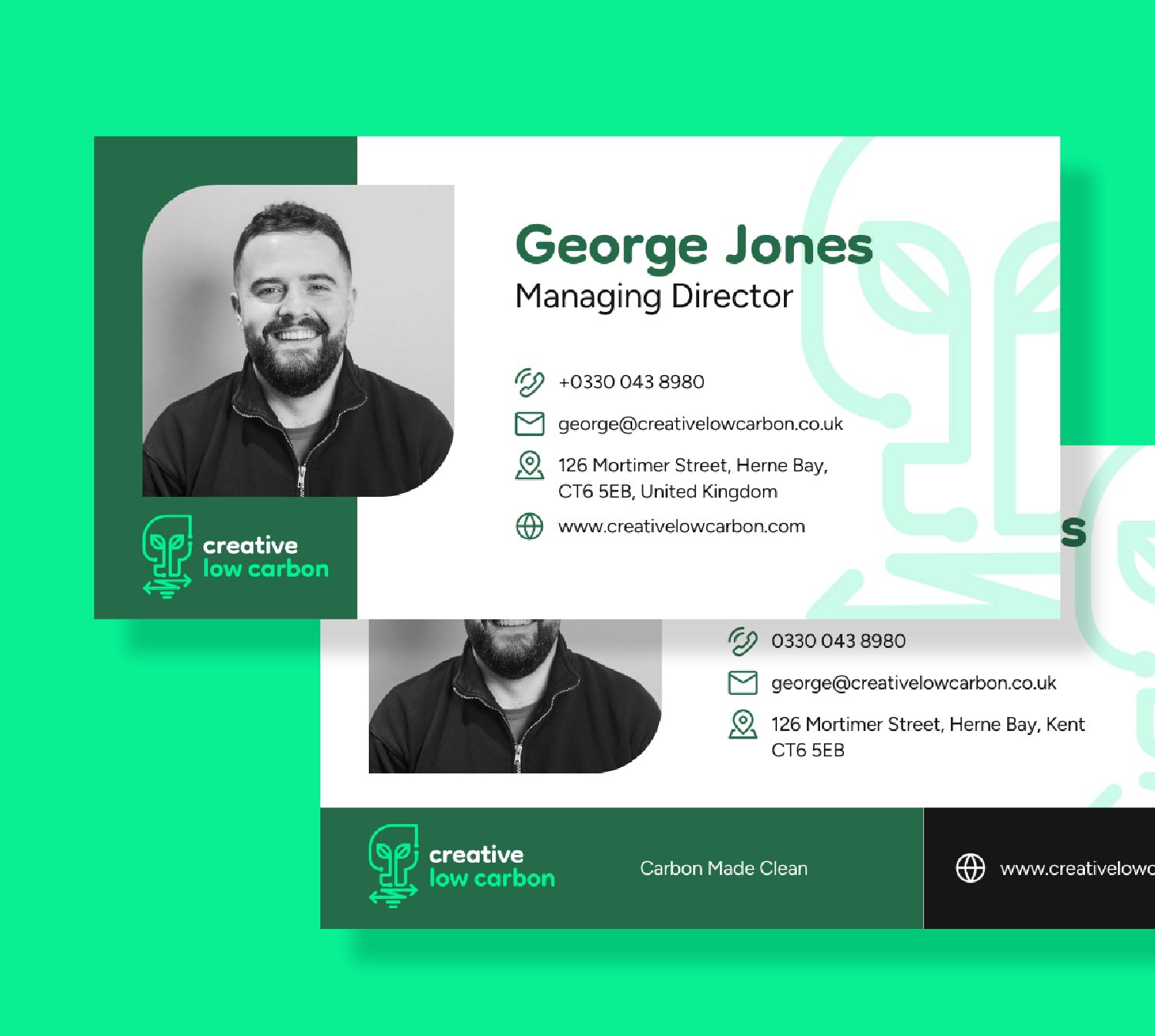 Email footer Creative Low Carbon