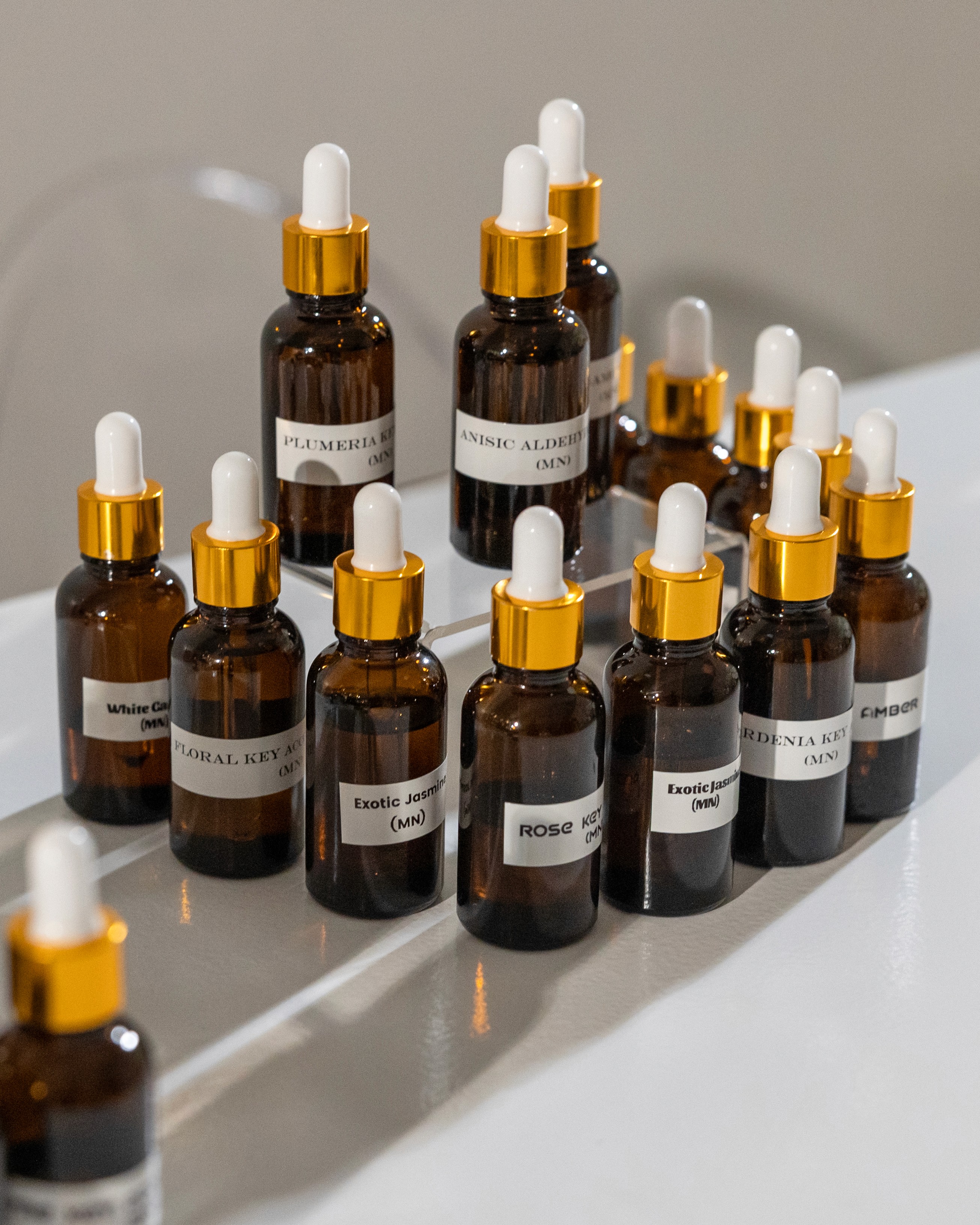 clear perfume bottle