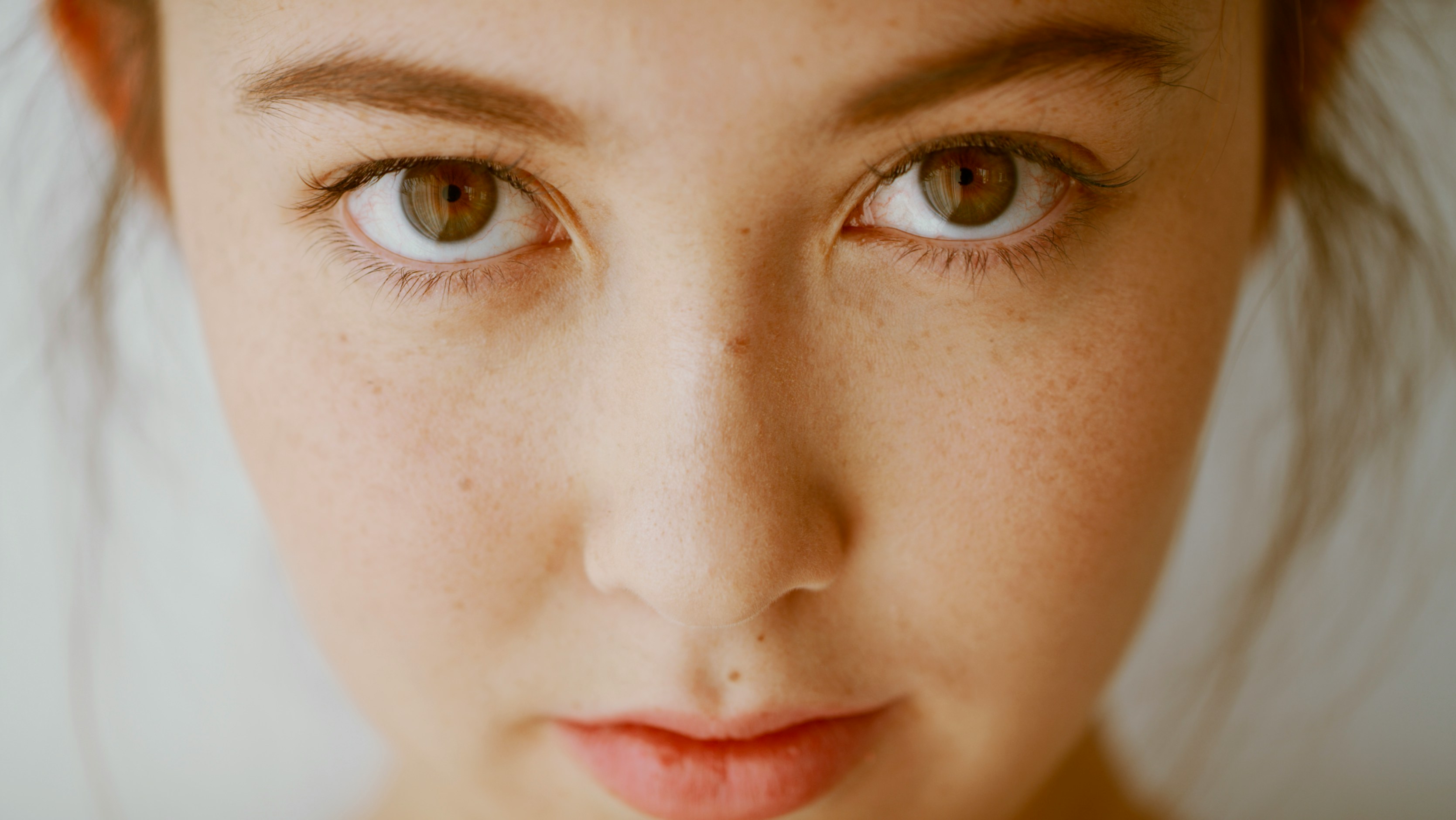 Woman looking to camera