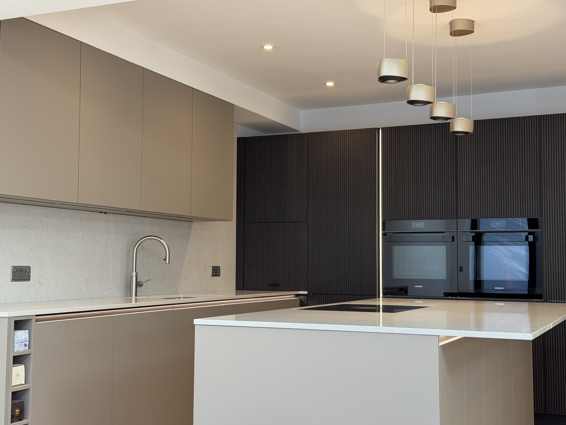 kitchen with door opened