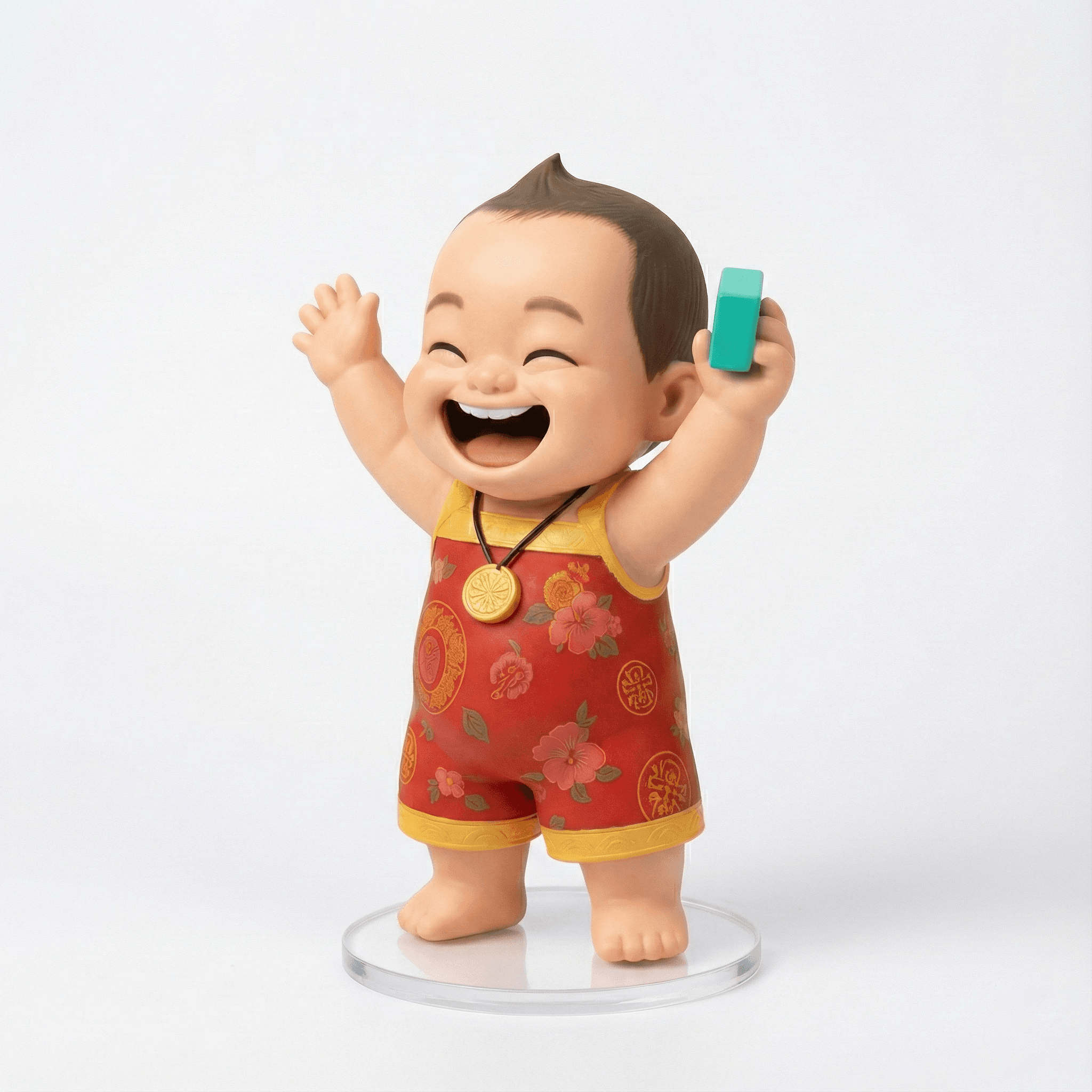 小童公仔3D模型｜白底乾淨渲染（正面站姿）