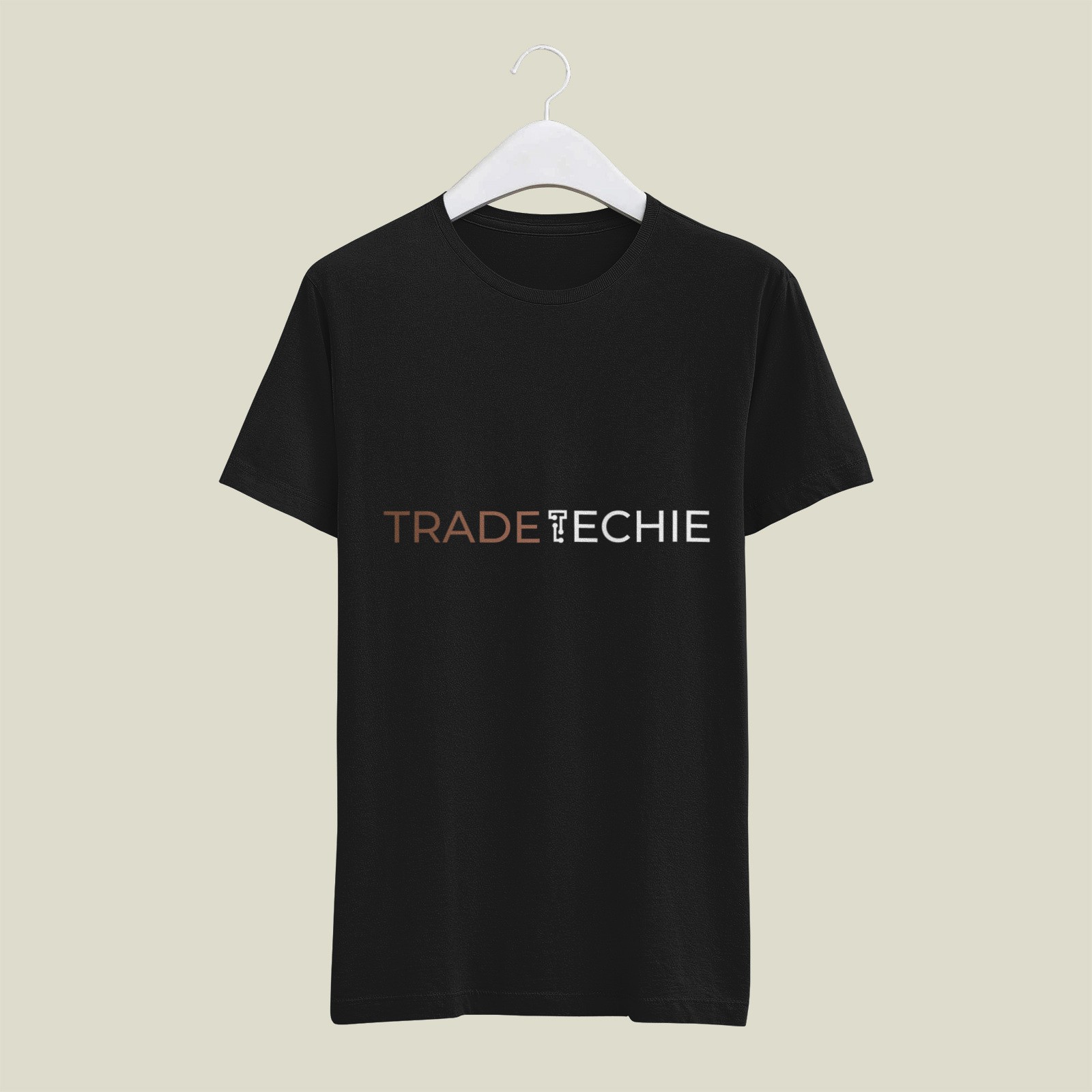 Black T-shirt Logo design mockup
