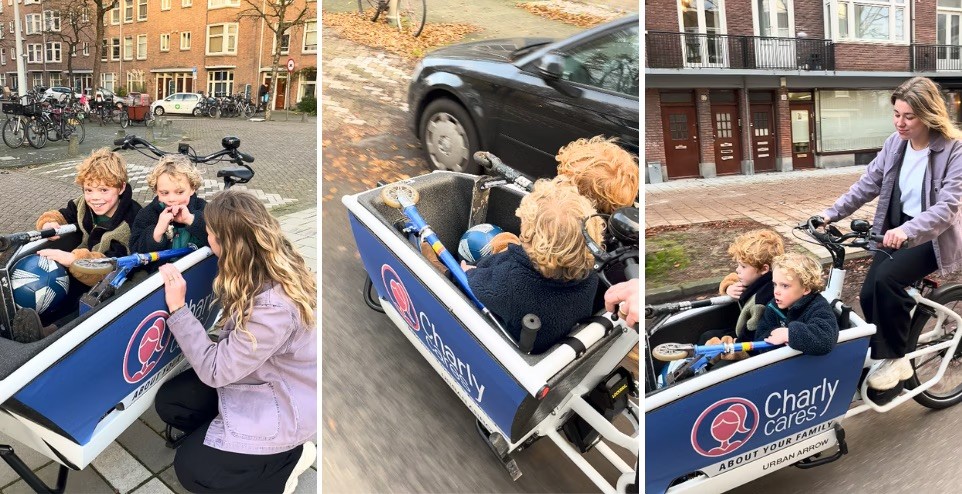 Oppas Zara op pad met de Urban Arrow