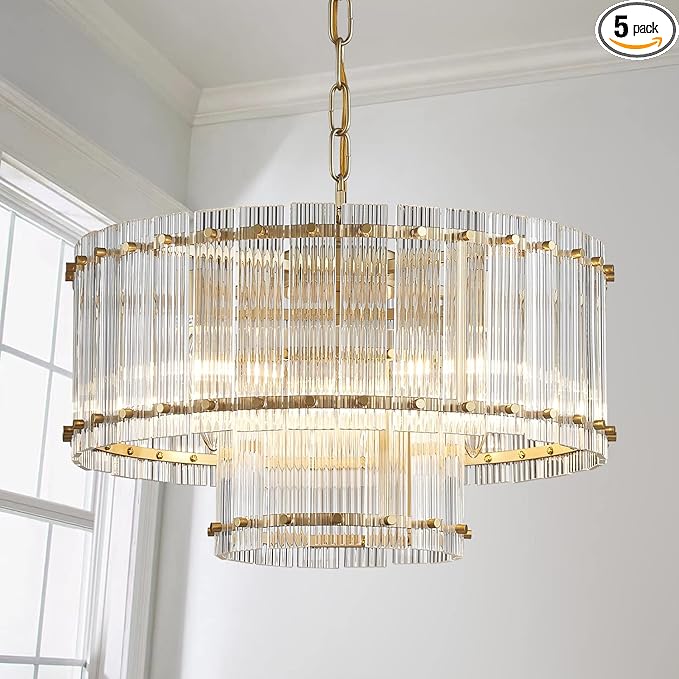 Glass drum chandelier – A beautifully designed piece, perfect for adding elegance to any space.