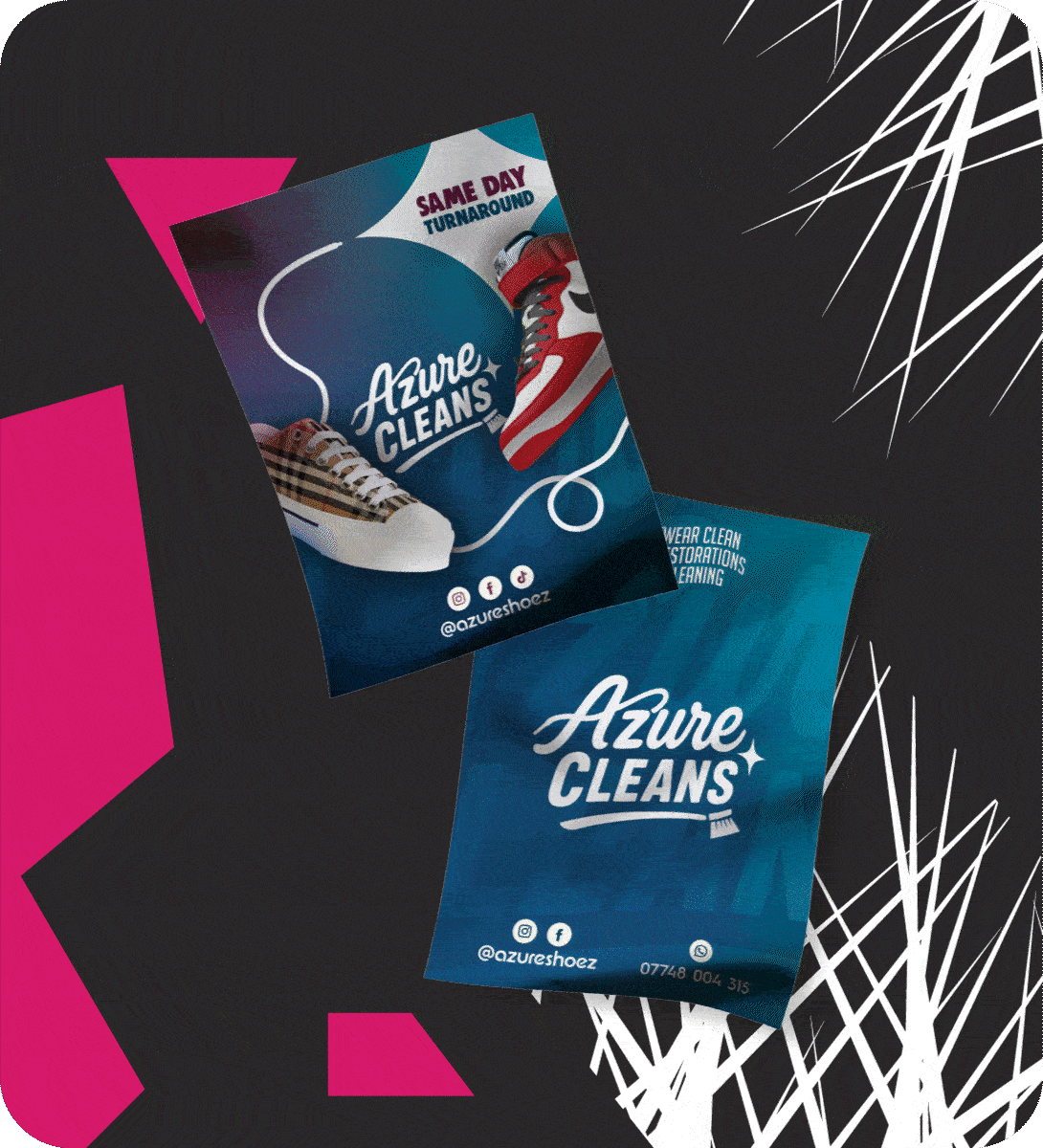 Cickable Image GIF showcasing Branding Designs such as packaging, leaflets, etc