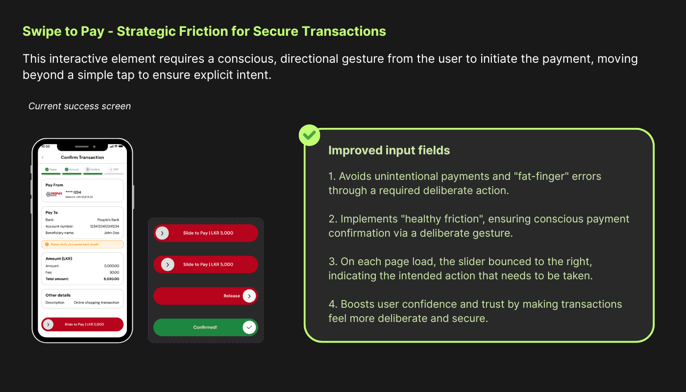 Swipe to Pay: Strategic Friction for Secure Transactions