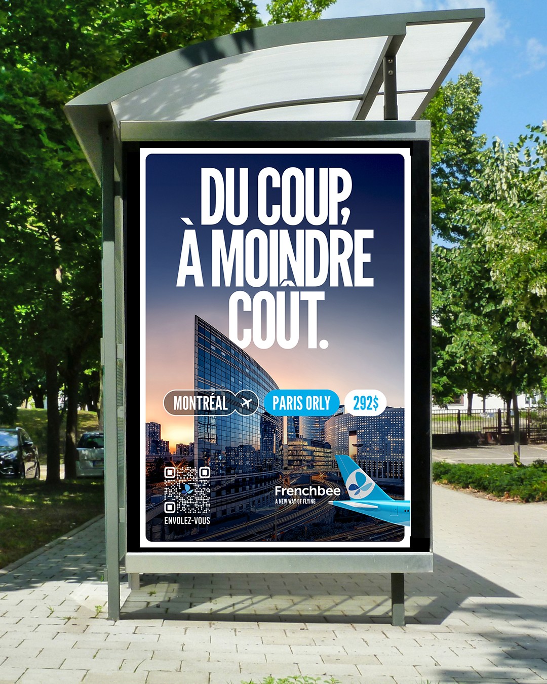 Streetside billboard with flyposters of the Batch.Works brand and illustrations