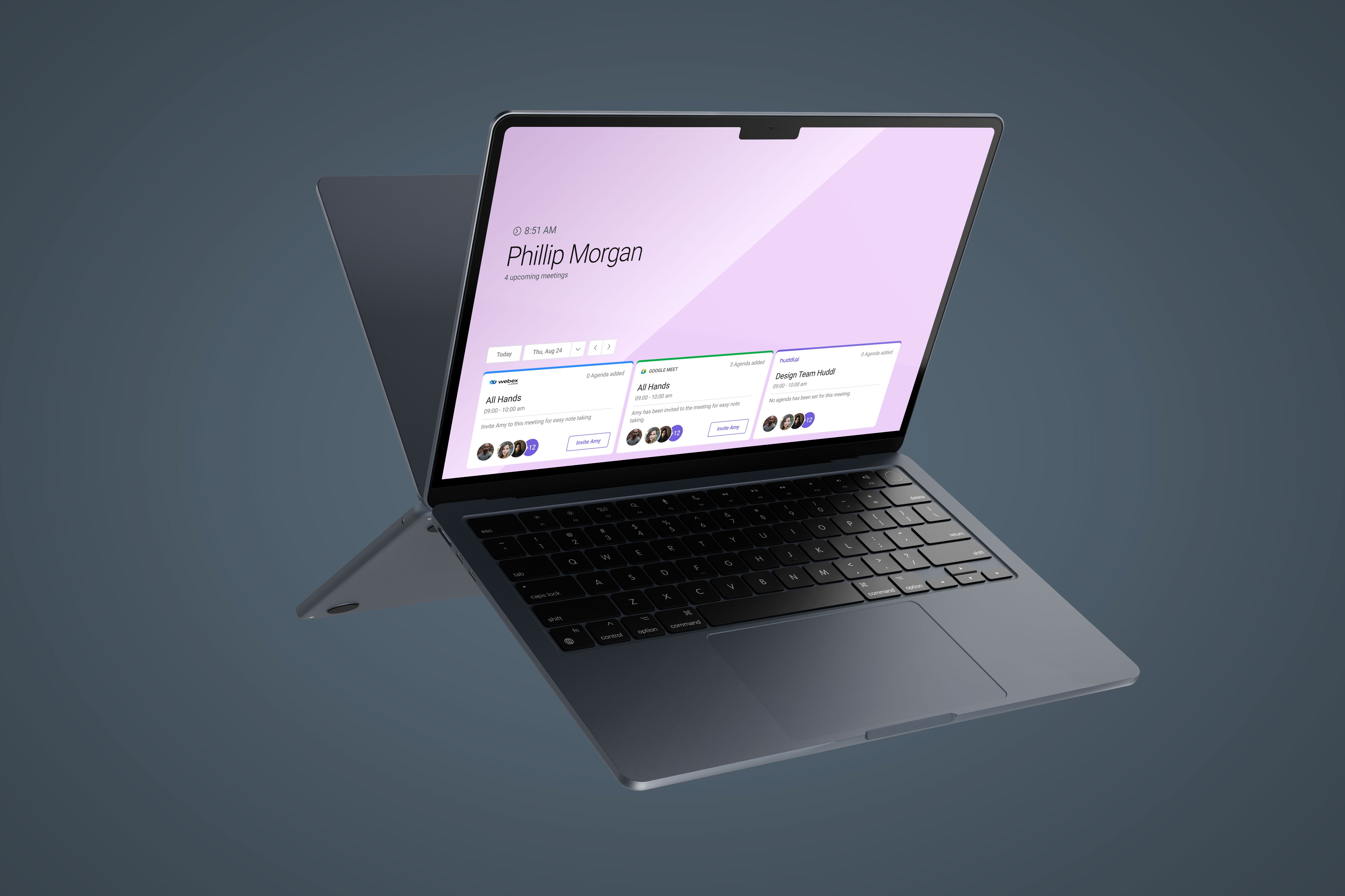 huddl landing screen