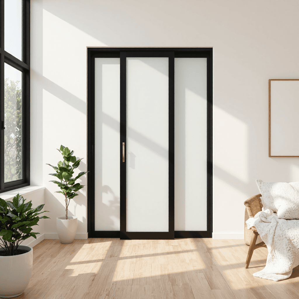 product photography of sliding door