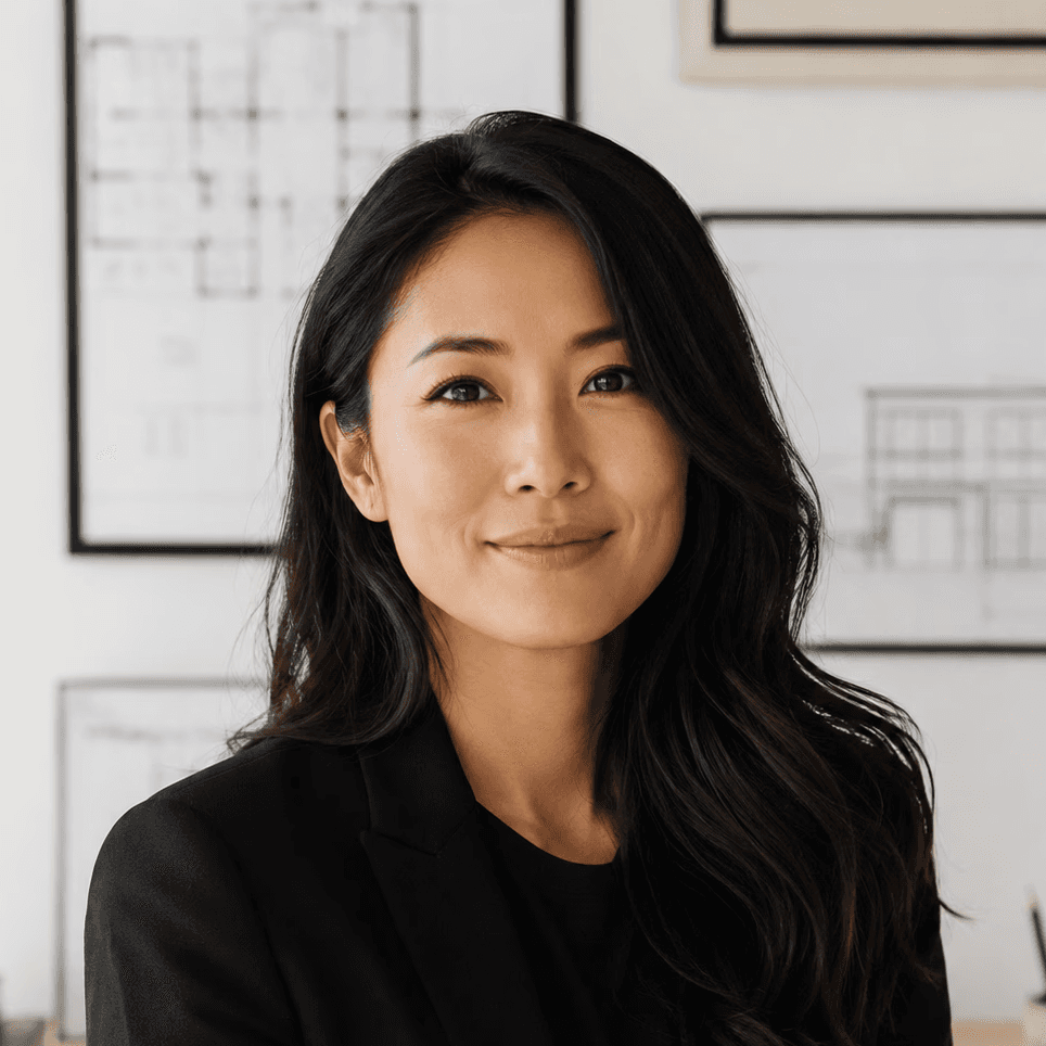 Profile image of LinkedPhone customer - asian woman standing in front of body of water