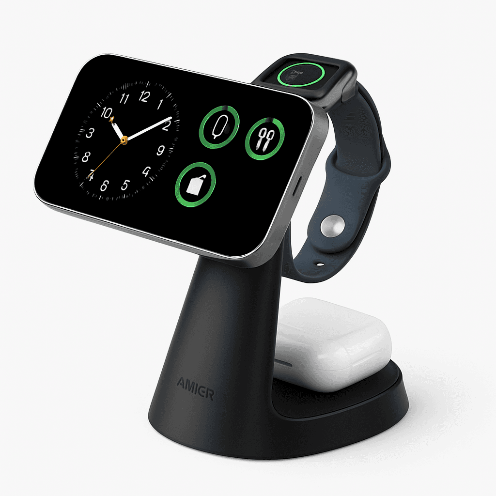 Anker MagGo three-in-one Qi2 charging station