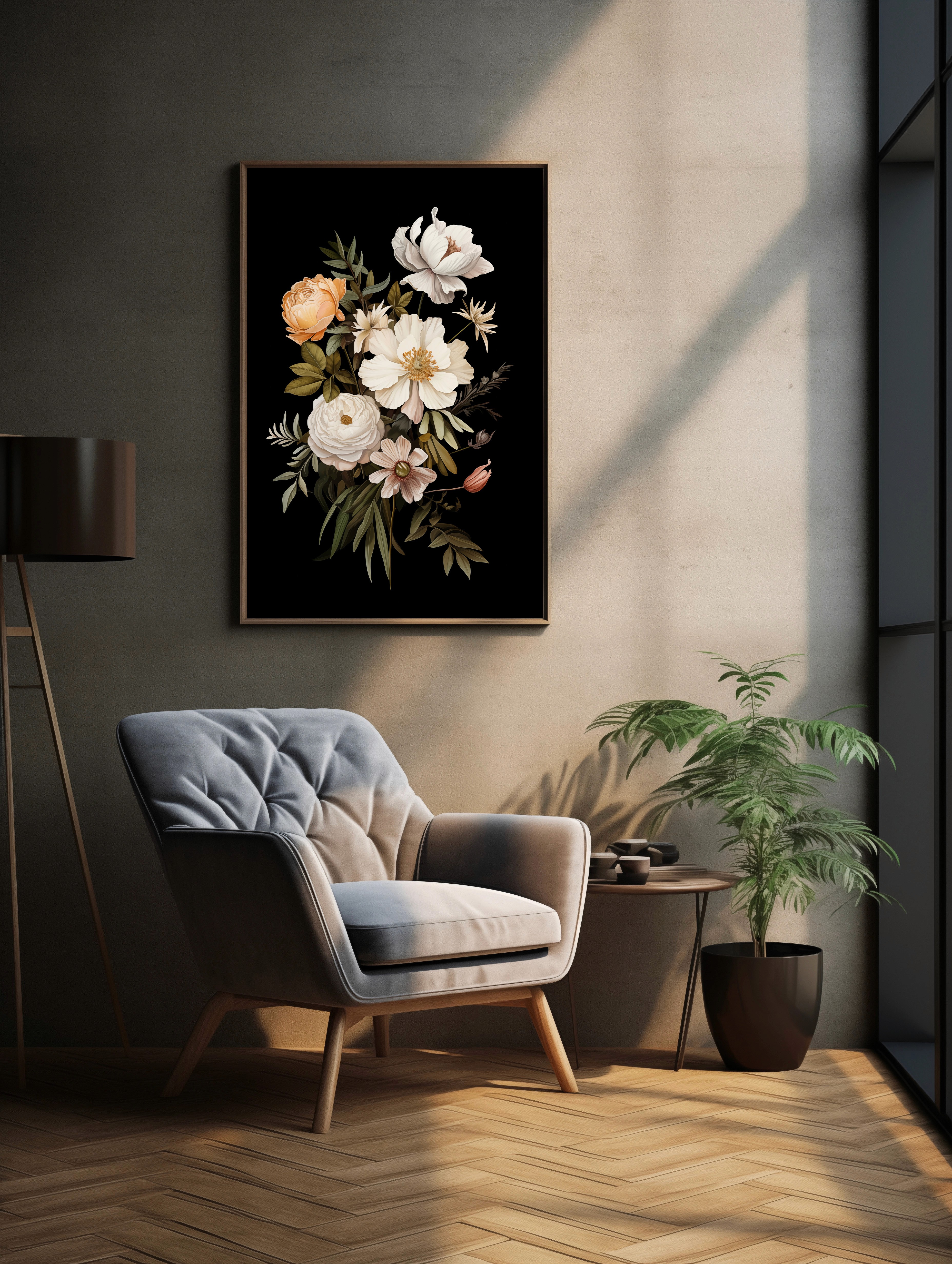 Folk Fable AI product mockup in living room