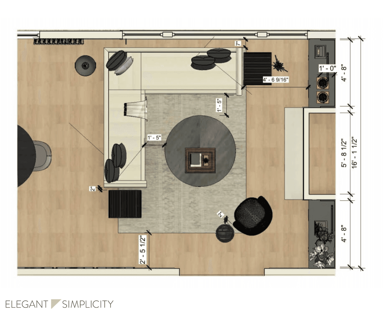 We’re so excited to share details from The Ravensdale House: Living Room — one of our favorite interior design + remodeling projects in Ravensdale, Washington. 