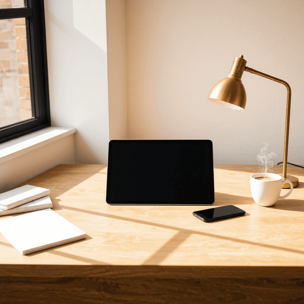 product photography of tablet