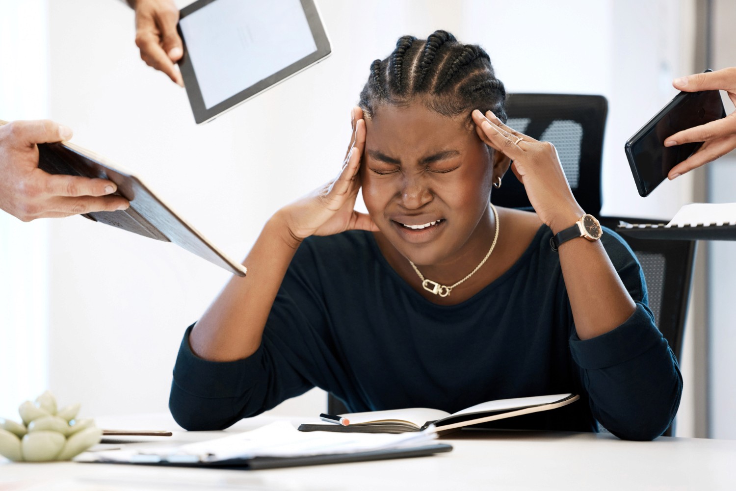 Designer frustrated at work