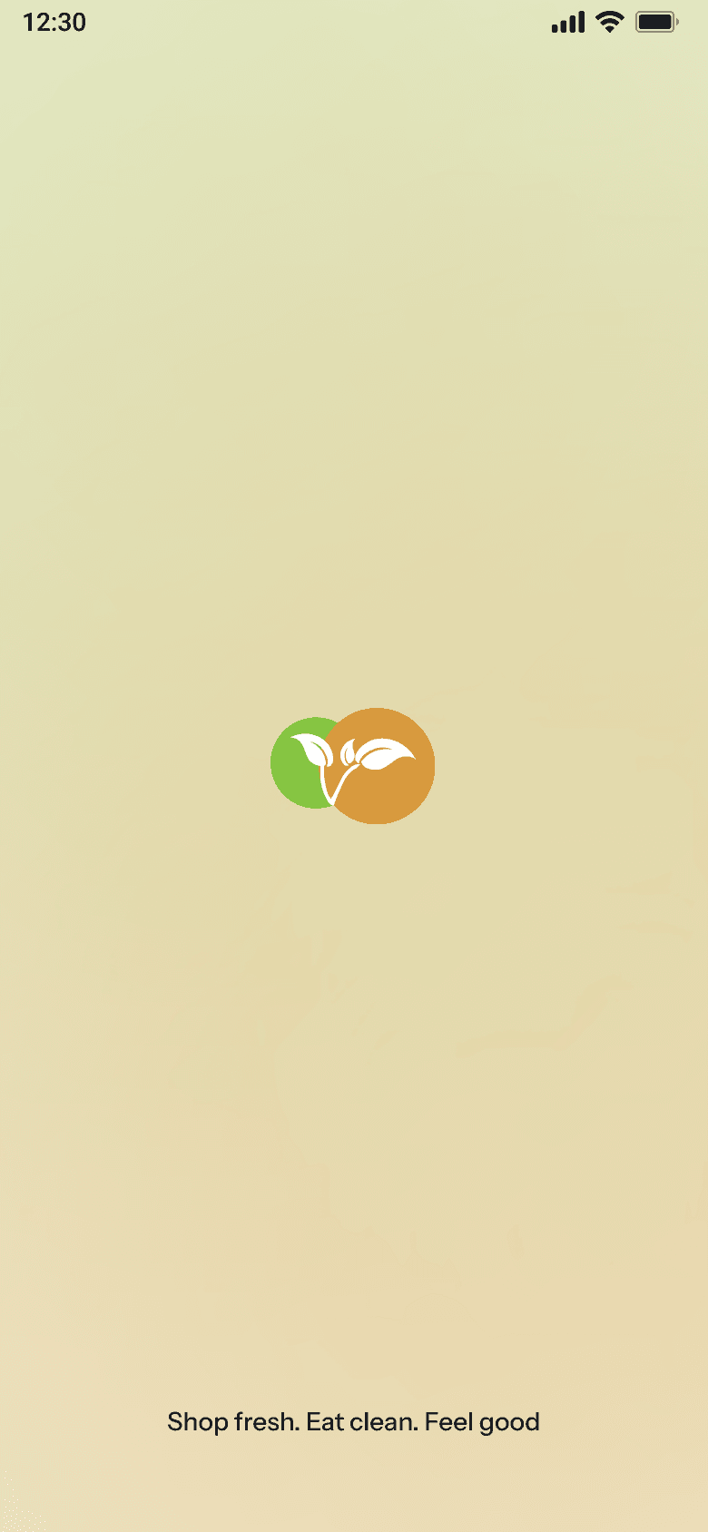 Splash & Onboarding, screen 1