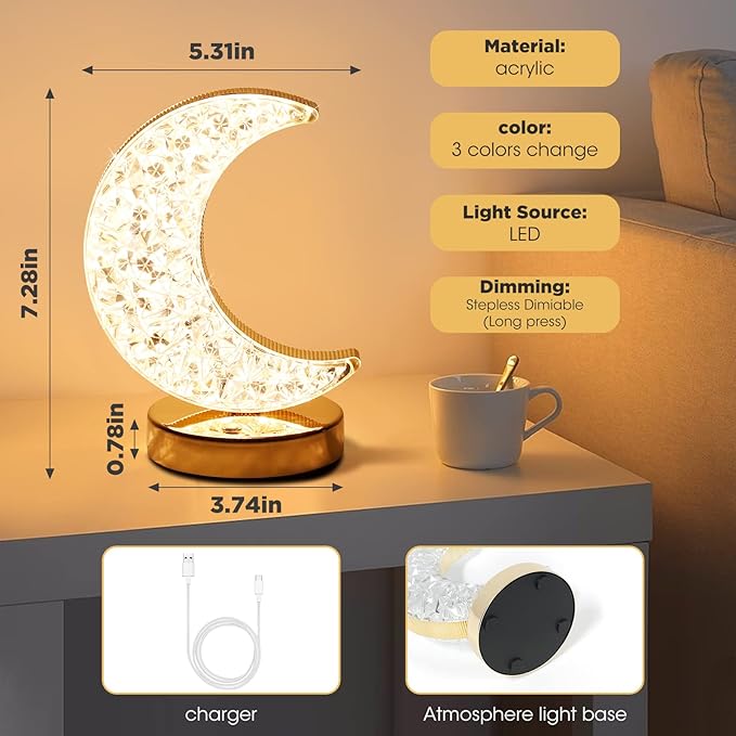 Elegant night light table lamp with modern appeal and high-quality craftsmanship.