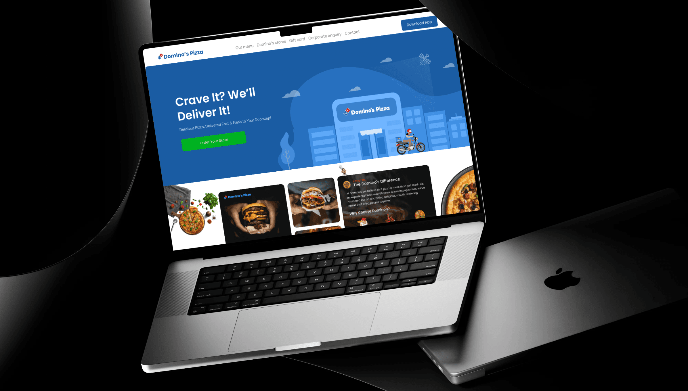 An image of a home page