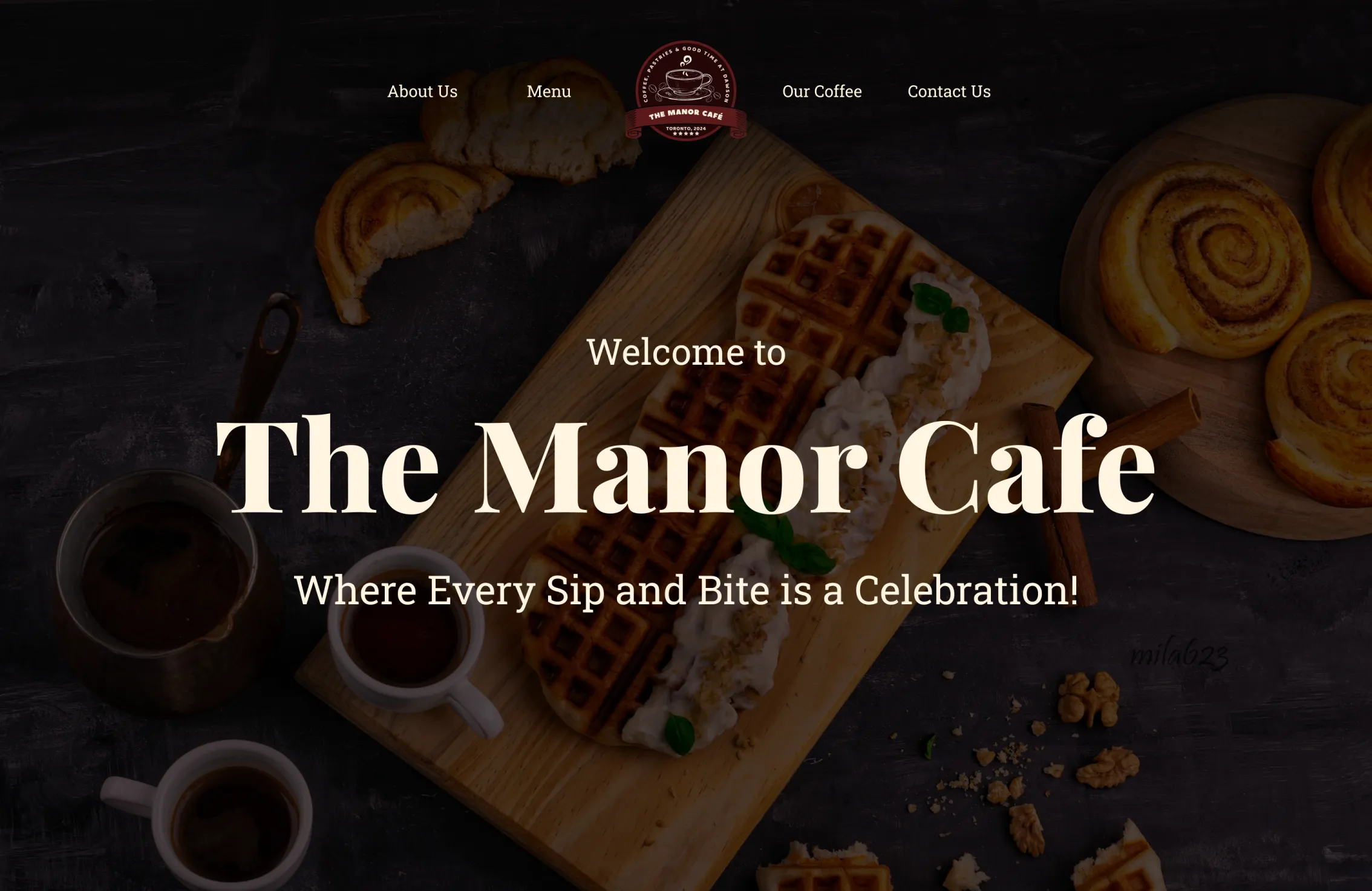 Coffee Shop Landing Page Concept