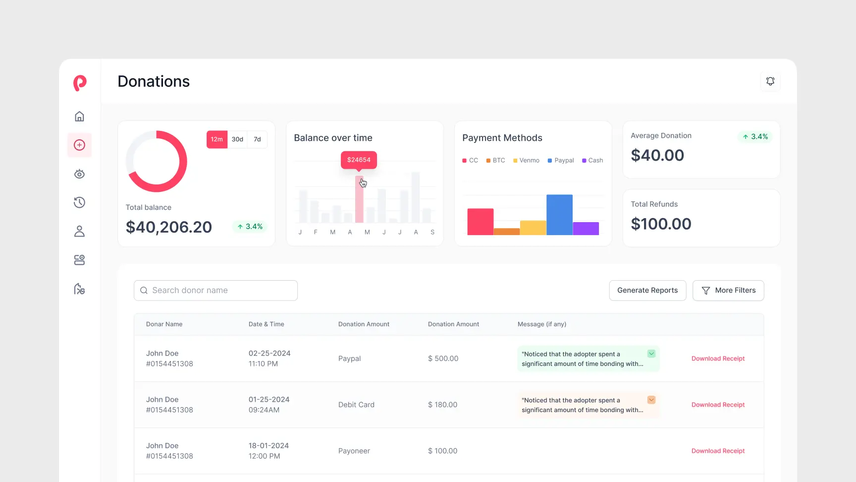Tower of red-orange business cards on a peach surface, the top card displaying a white ODE logo in the top corner and small white contact details beneath.